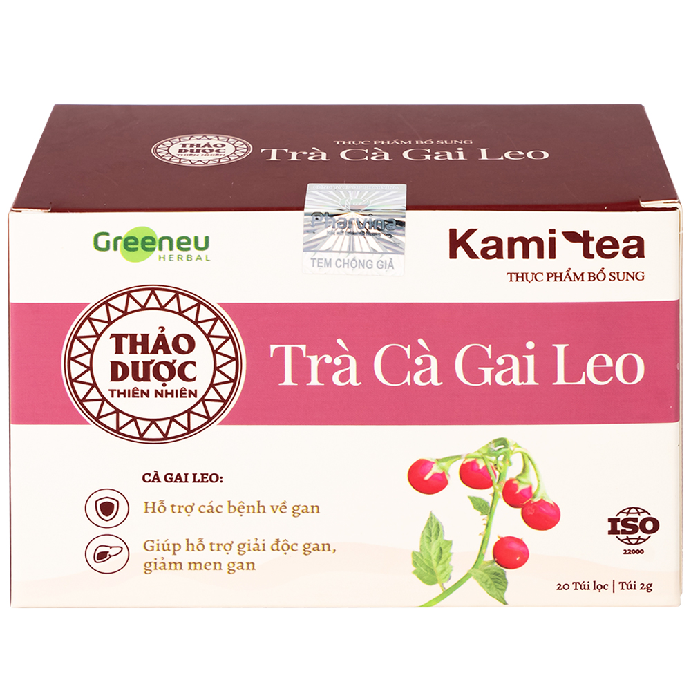 Trà Thảo Dược Cà Gai Leo Kami Tea (20 túi lọc x 2g)