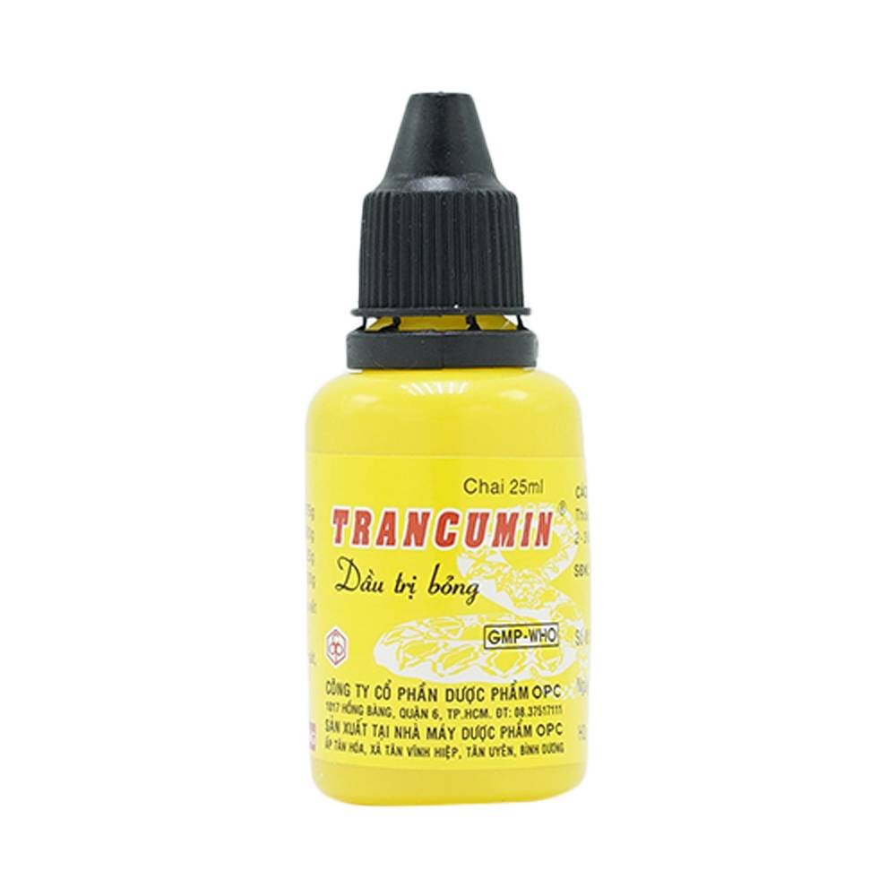 Dầu trị bỏng Trancumin OPC giúp vết thương mau lành (25ml) 