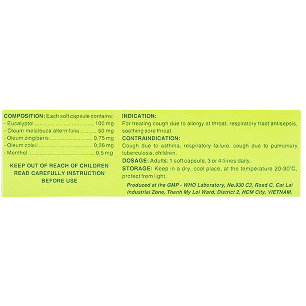 Thuốc Tragutan F Dược 3-2 điều trị các chứng ho, sát trùng đường hô hấp (3 vỉ x 10 viên)