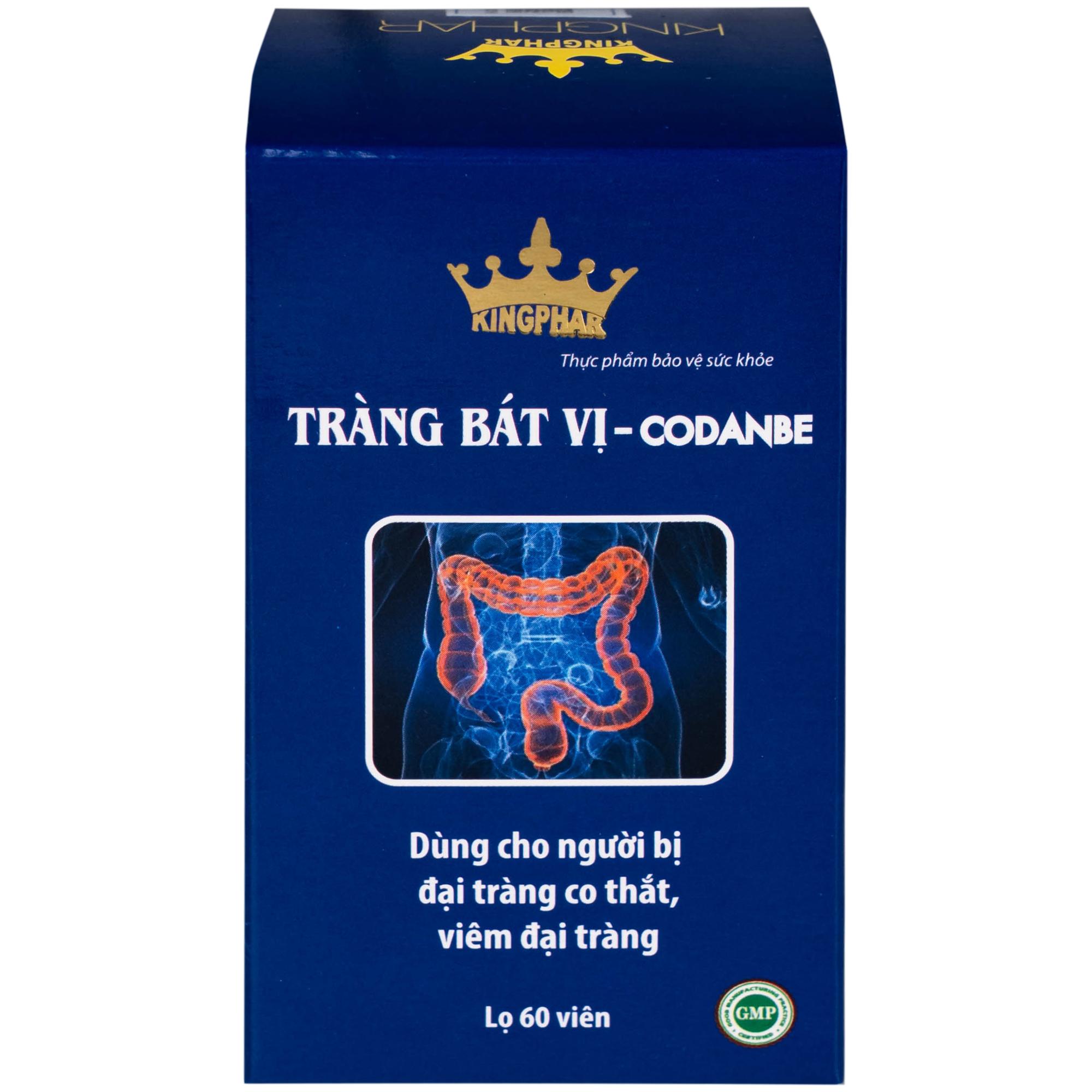 Viên uống hỗ trợ tăng cường tiêu hóa cho người viêm đại tràng Tràng Bát Vị-Codanbe Kingphar (60 viên)