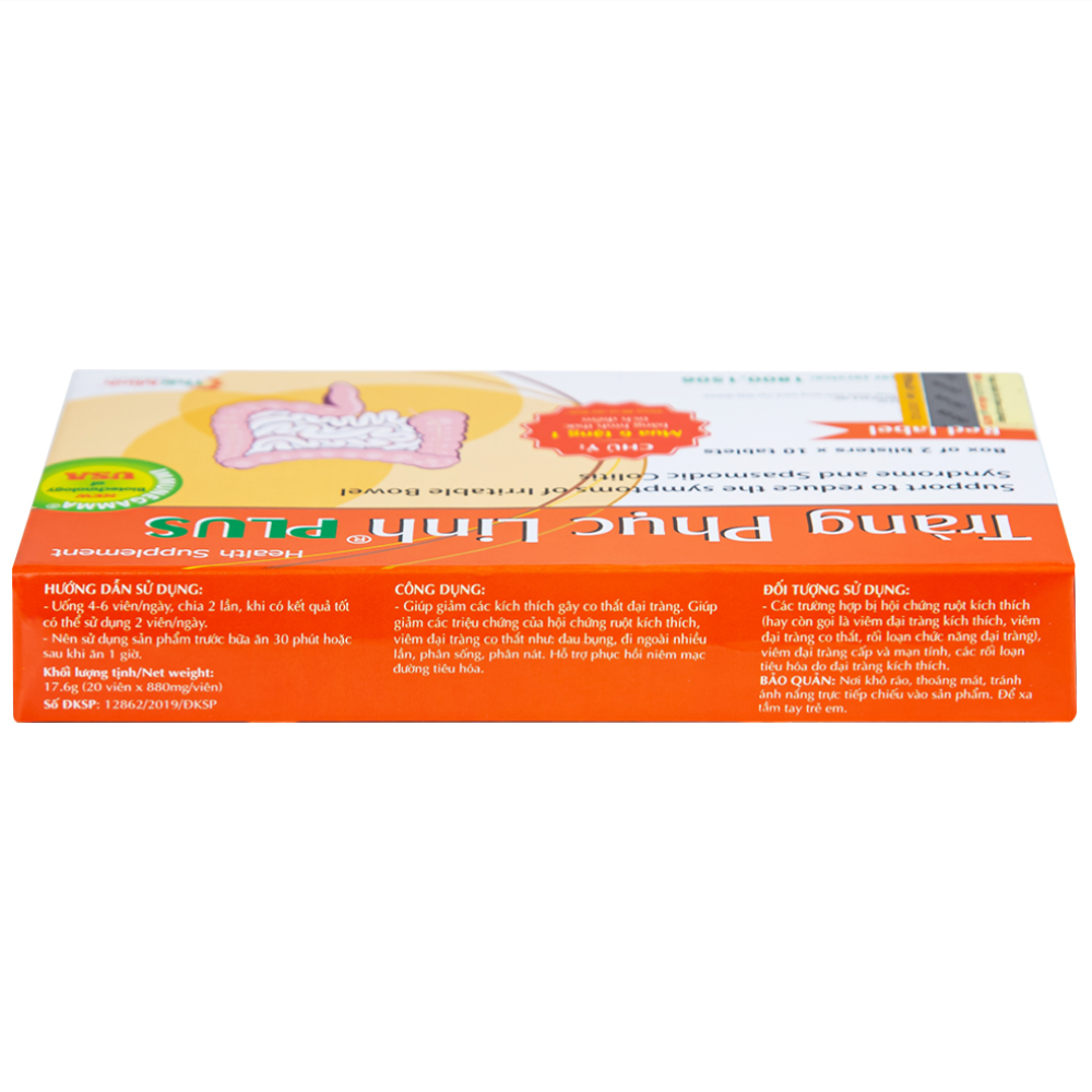 Viên giảm triệu chứng ruột Tràng Phục Linh Plus (2 vỉ x 10 viên)