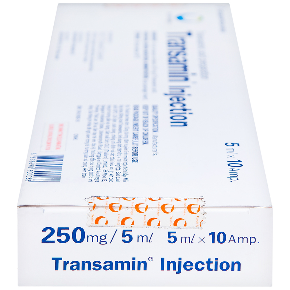 Thuốc tiêm Transamin Injection Daiichi điều trị bệnh bạch huyết, thiếu máu không tái tạo (1 vỉ x 10 ống x 5ml)