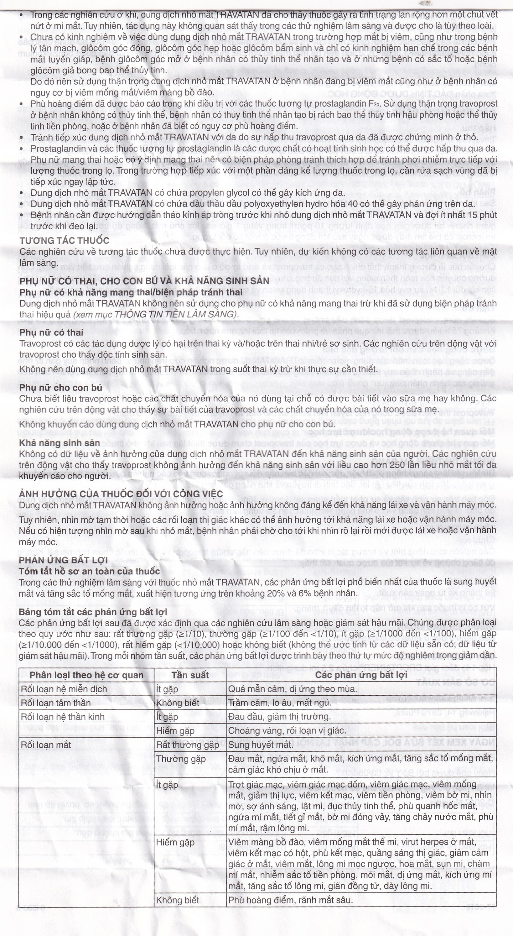 Thuốc nhỏ mắt Travatan Novartis làm giãn nhãn áp (2,5ml)