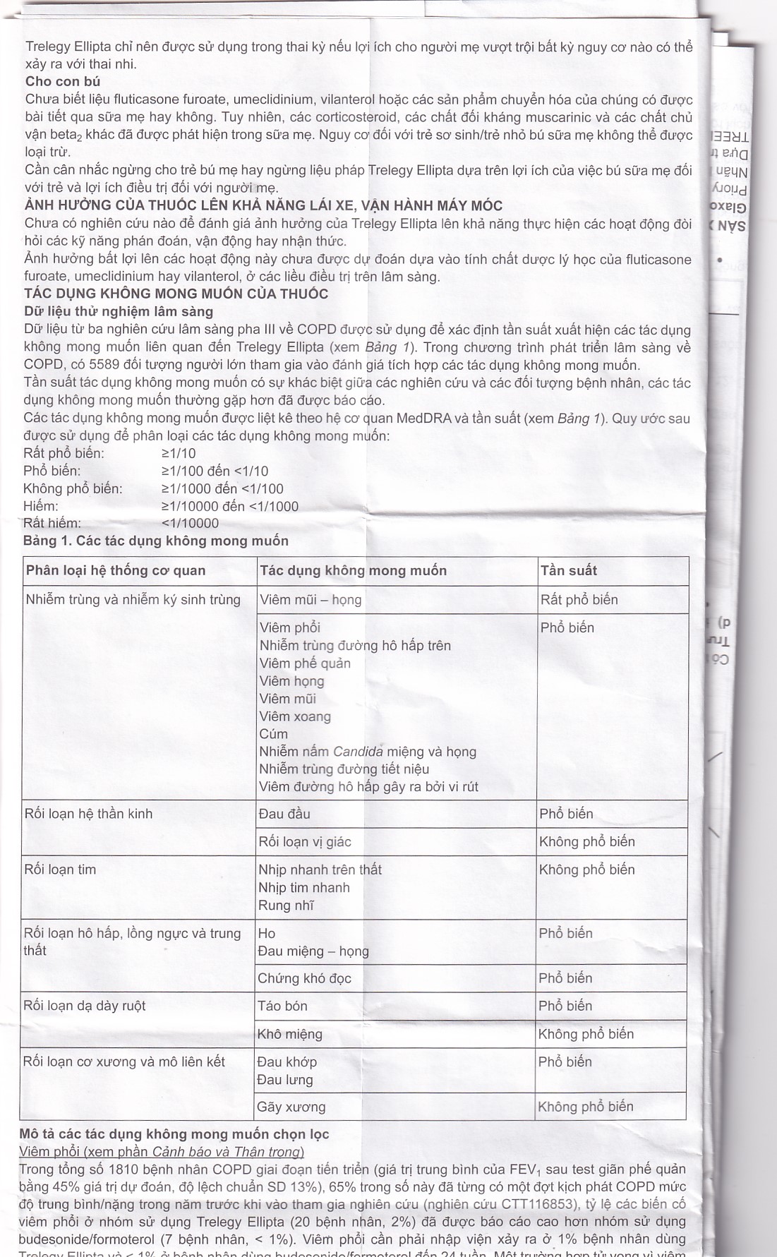 Thuốc bột hít phân liều Trelegy Ellipta GSK điều trị bệnh phổi tắc nghẽn mãn tính (30 liều hít)
