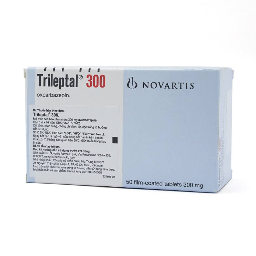 Thuốc Trileptal 300 Novartis điều trị động kinh cục bộ (5 vỉ x 10 viên)