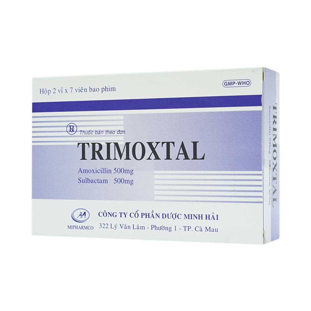 Thuốc Trimoxtal Mipharmco điều trị nhiễm trùng (2 vỉ x 7 viên)