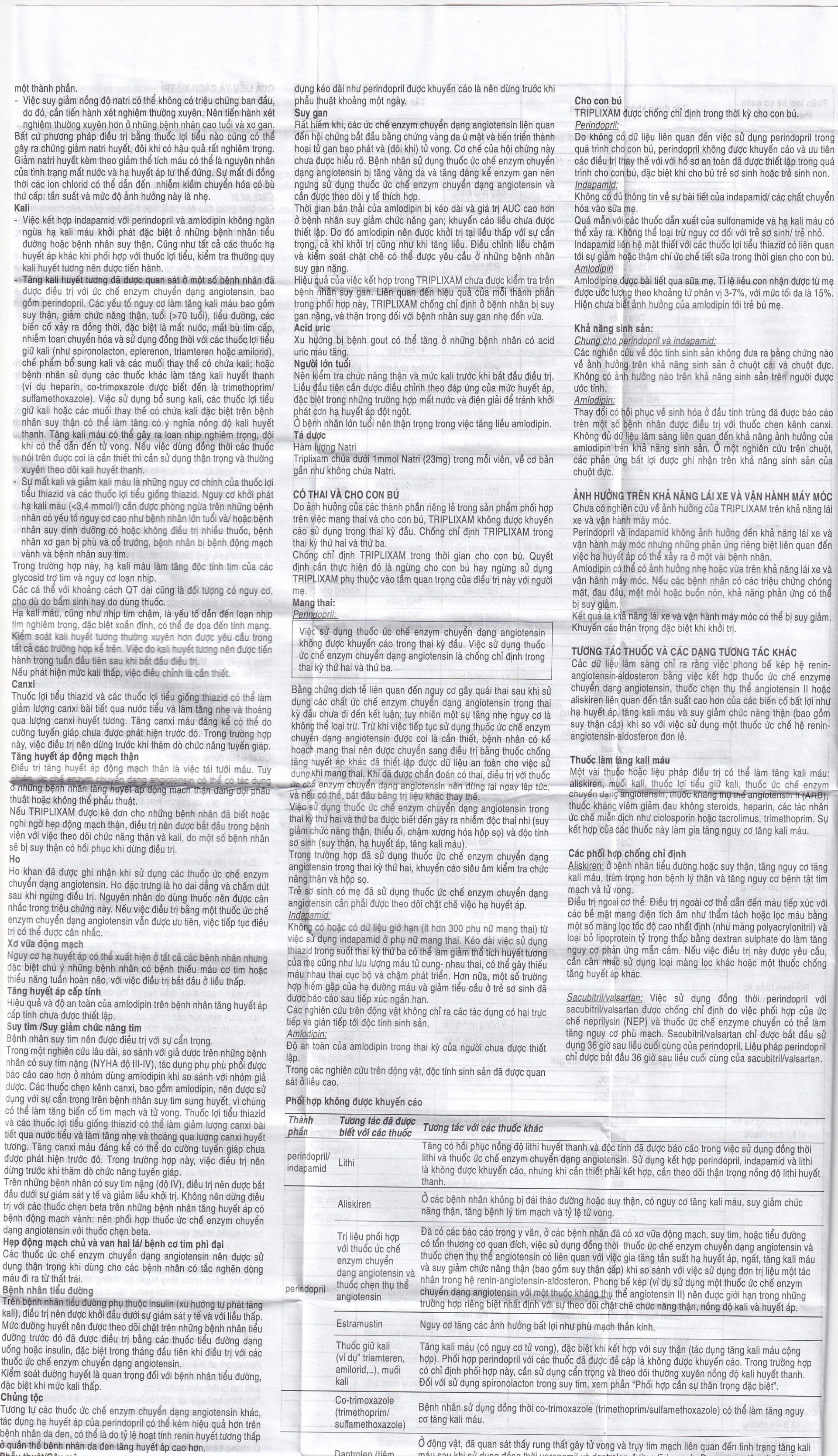 Thuốc Triplixam 5mg/1.25mg/5mg Servier điều trị tăng huyết áp (30 viên)