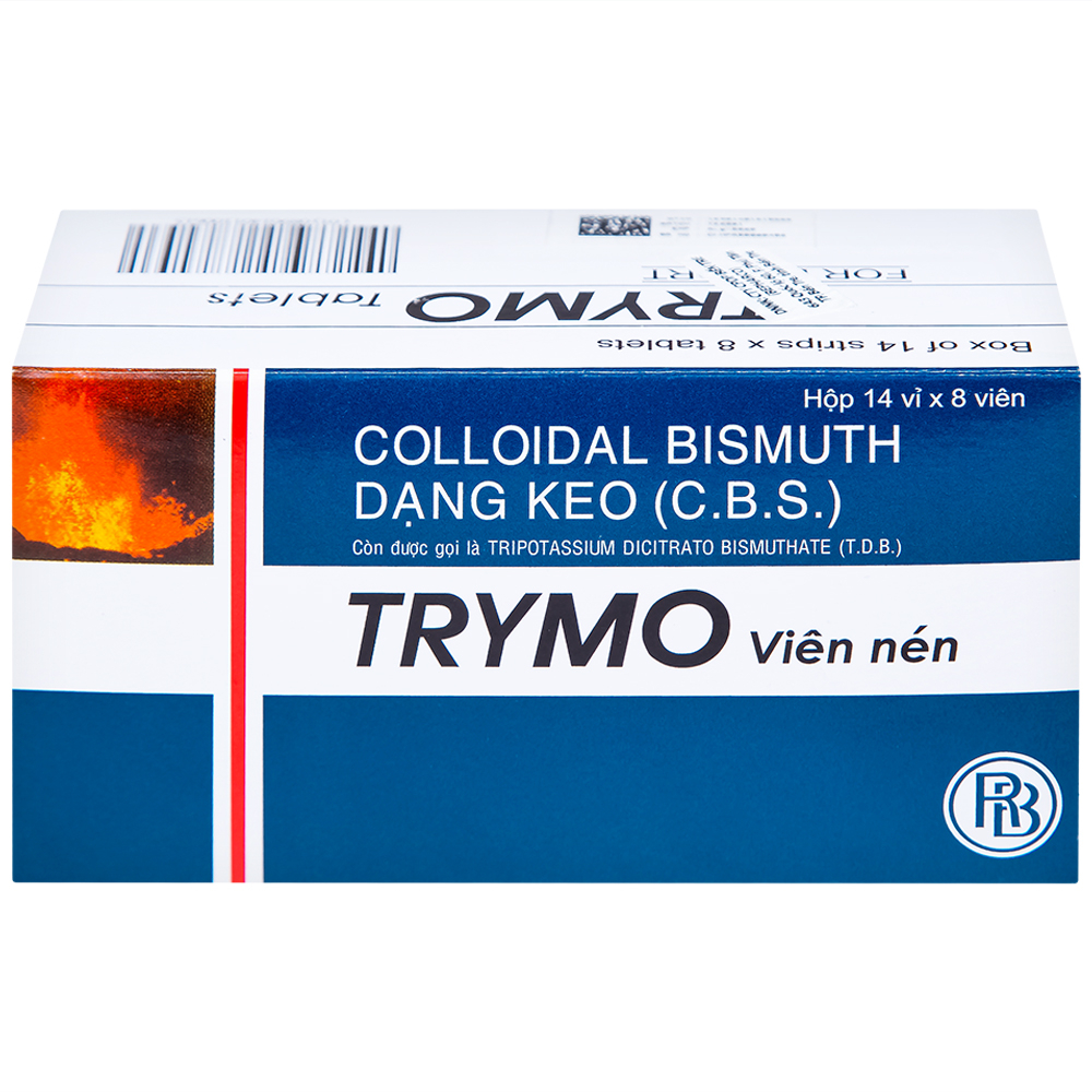 Thuốc Trymo Raptakos điều trị điều trị loét tá tràng, viêm dạ dày (14 vỉ x 8 viên)
