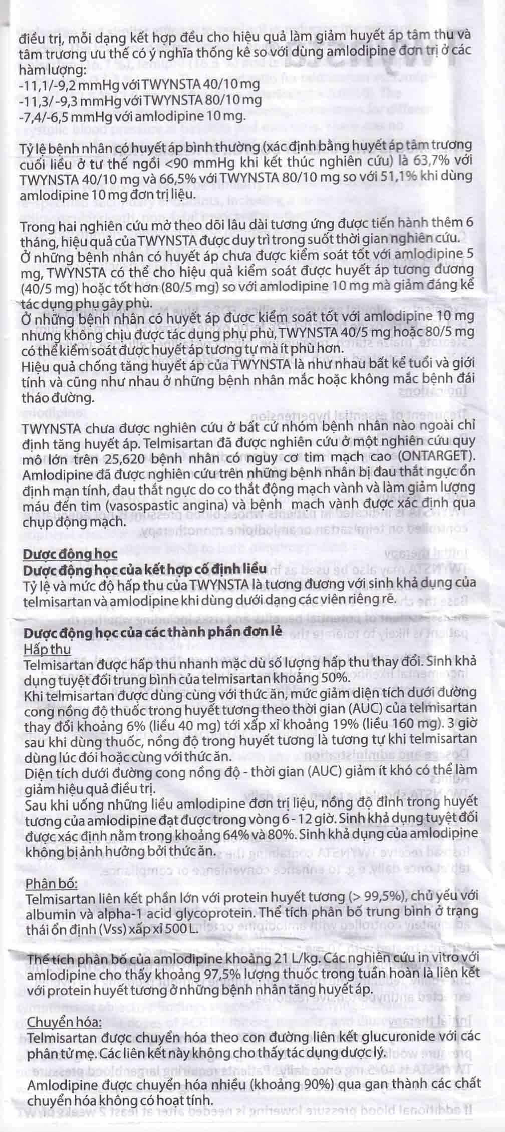 Thuốc Twynsta 80mg/5mg Boehringer điều trị tăng huyết áp vô căn (14 vỉ x 7 viên)
