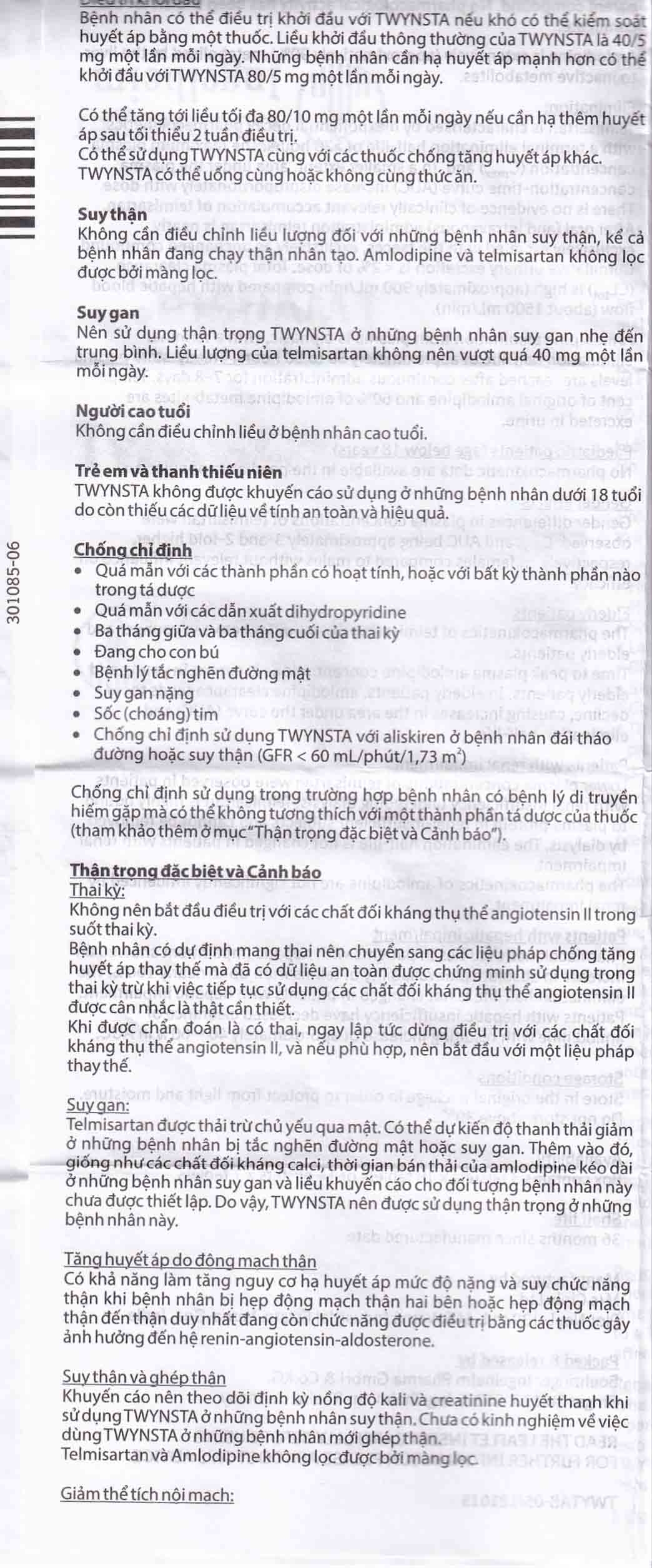 Thuốc Twynsta 80mg/5mg Boehringer điều trị tăng huyết áp vô căn (14 vỉ x 7 viên)