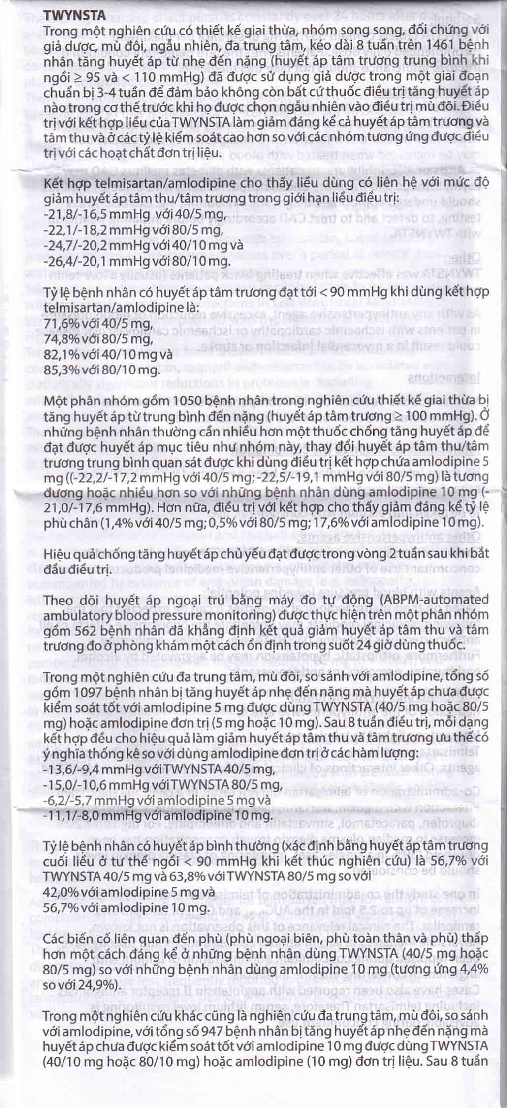 Thuốc Twynsta 80mg/5mg Boehringer điều trị tăng huyết áp vô căn (14 vỉ x 7 viên)