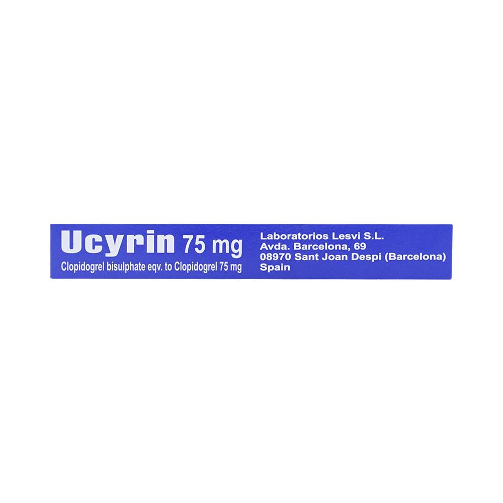 Thuốc Ucyrin 75mg Lesvi giảm những biến cố xơ vữa động mạch (2 vỉ x 14 viên)