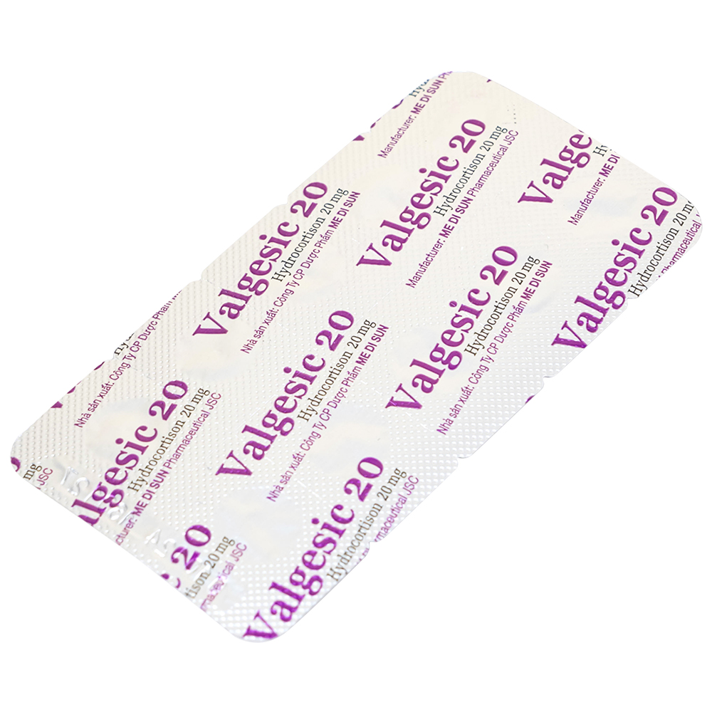 Valgesic 20mg Medisun liệu pháp thay thế tăng sản lượng thận ở trẻ (6 vỉ x 10 viên)