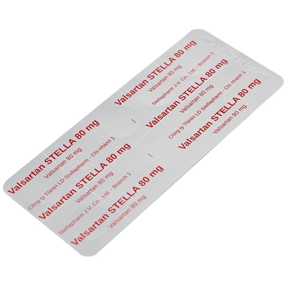 Thuốc Vansartan 80mg Stella điều trị tăng huyết áp, suy tim (3 vỉ x 10 viên)