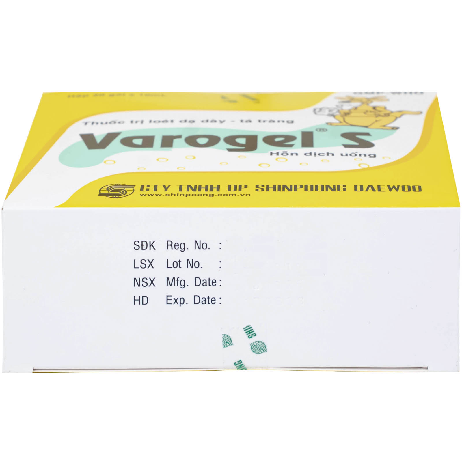 Thuốc Varogel Shinpoong Daewoo điều trị viêm loét dạ dày (20 gói x 10ml)