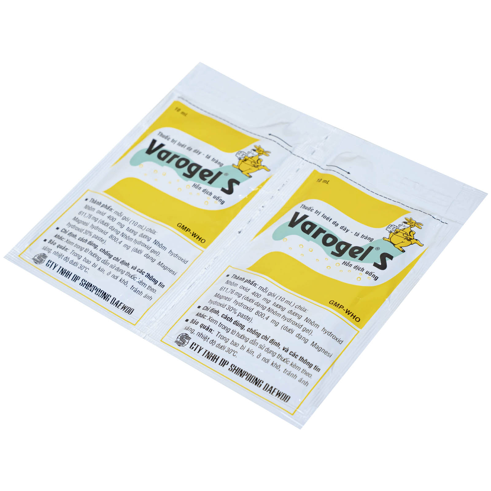 Thuốc Varogel Shinpoong Daewoo điều trị viêm loét dạ dày (20 gói x 10ml)