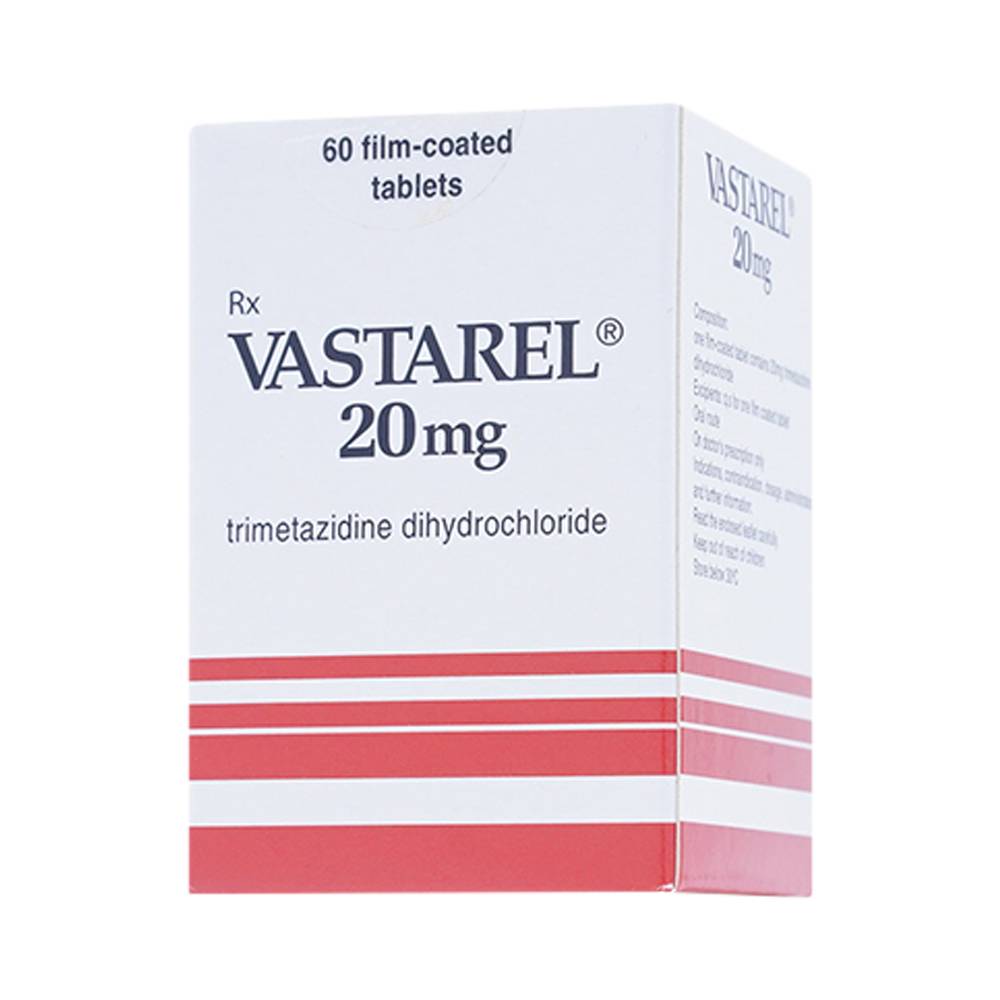 Thuốc Vastarel 20mg Servier điều trị đau thắt ngực (60 viên)