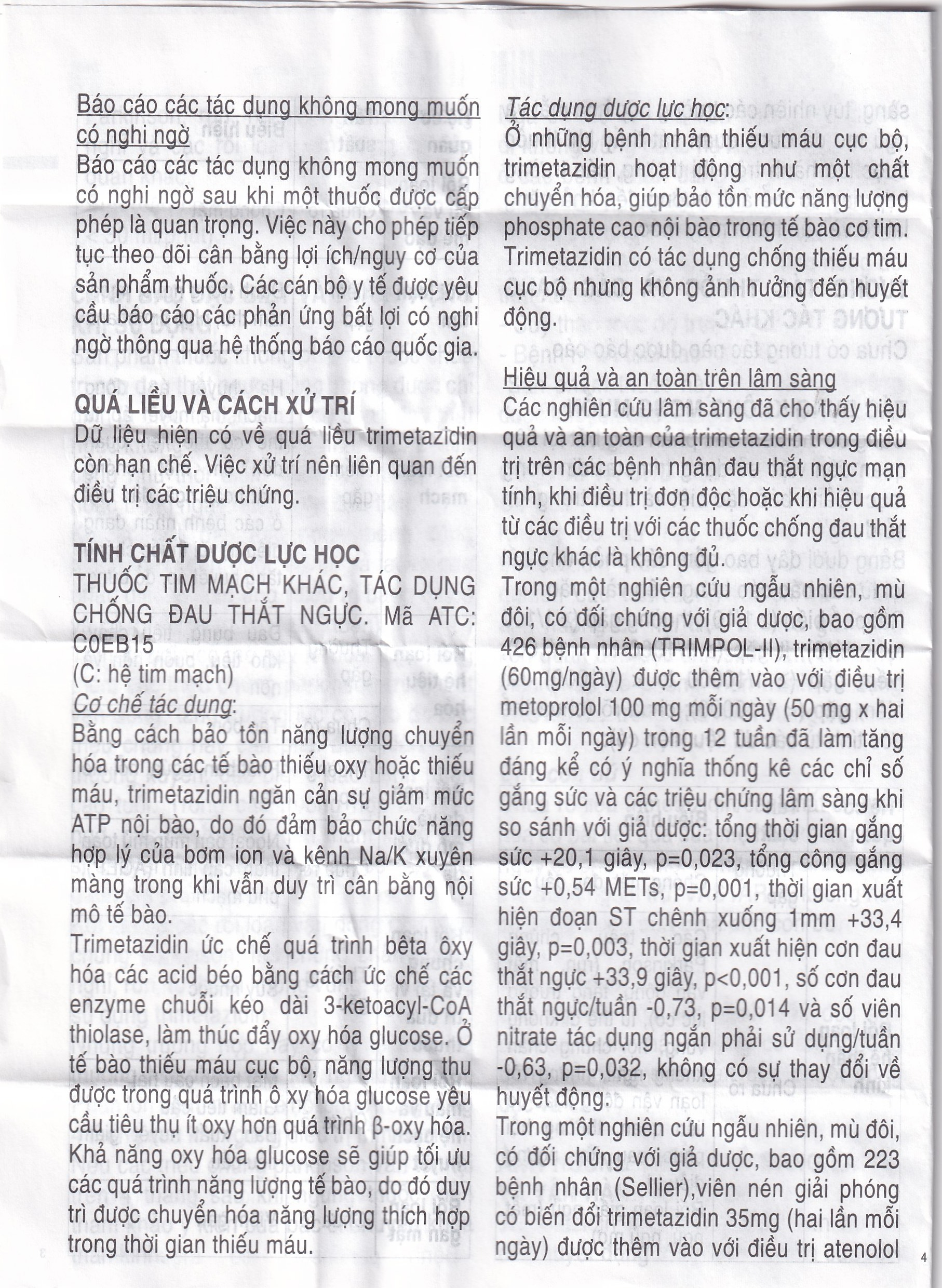 Thuốc Vastarel MR Servier điều trị đau thắt ngực (2 vỉ x 30 viên)