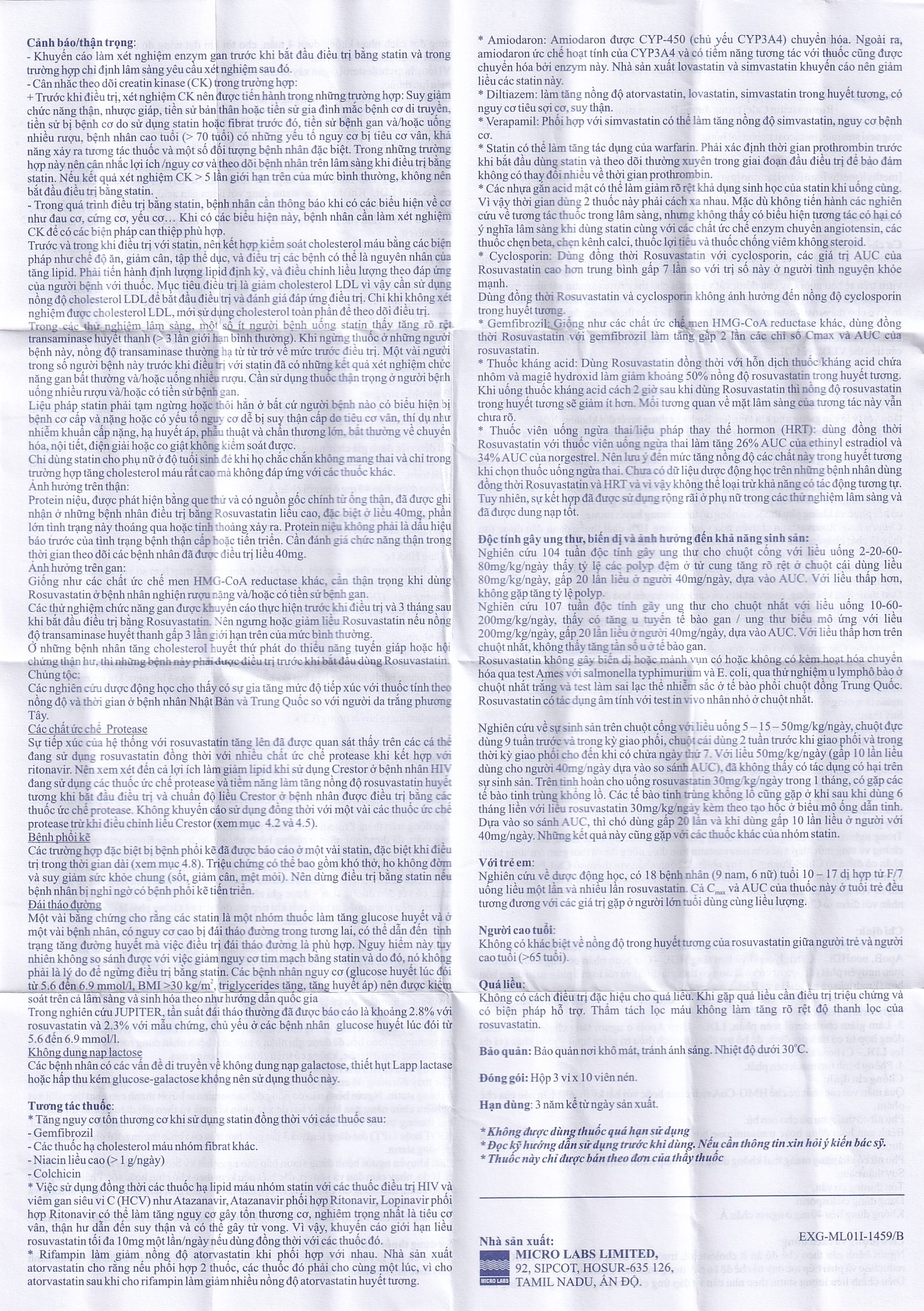 Thuốc Vasulax-10 Micro điều trị rối loạn lipid máu (3 vỉ x 10 viên)