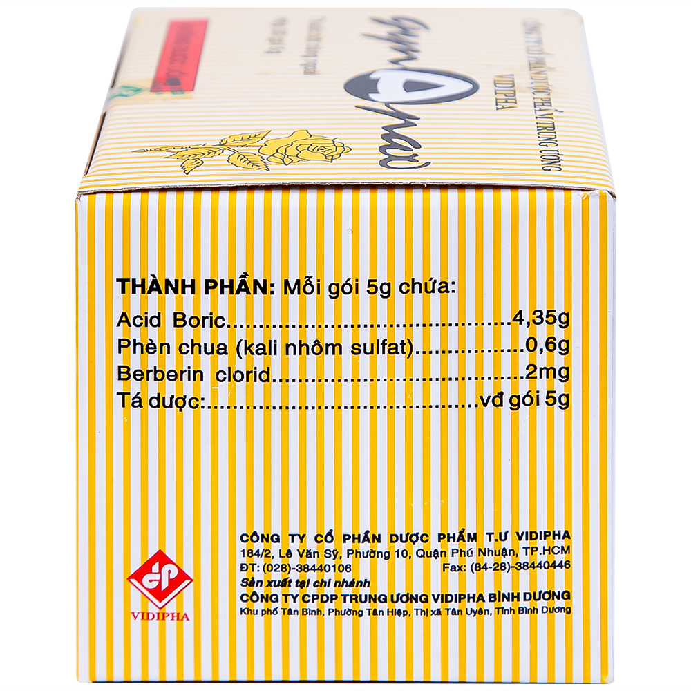 Thuốc vệ sinh phụ nữ Gynapax Vidipha hỗ trợ vệ sinh và tẩy trùng niêm mạc phụ khoa (30 gói x 5g)