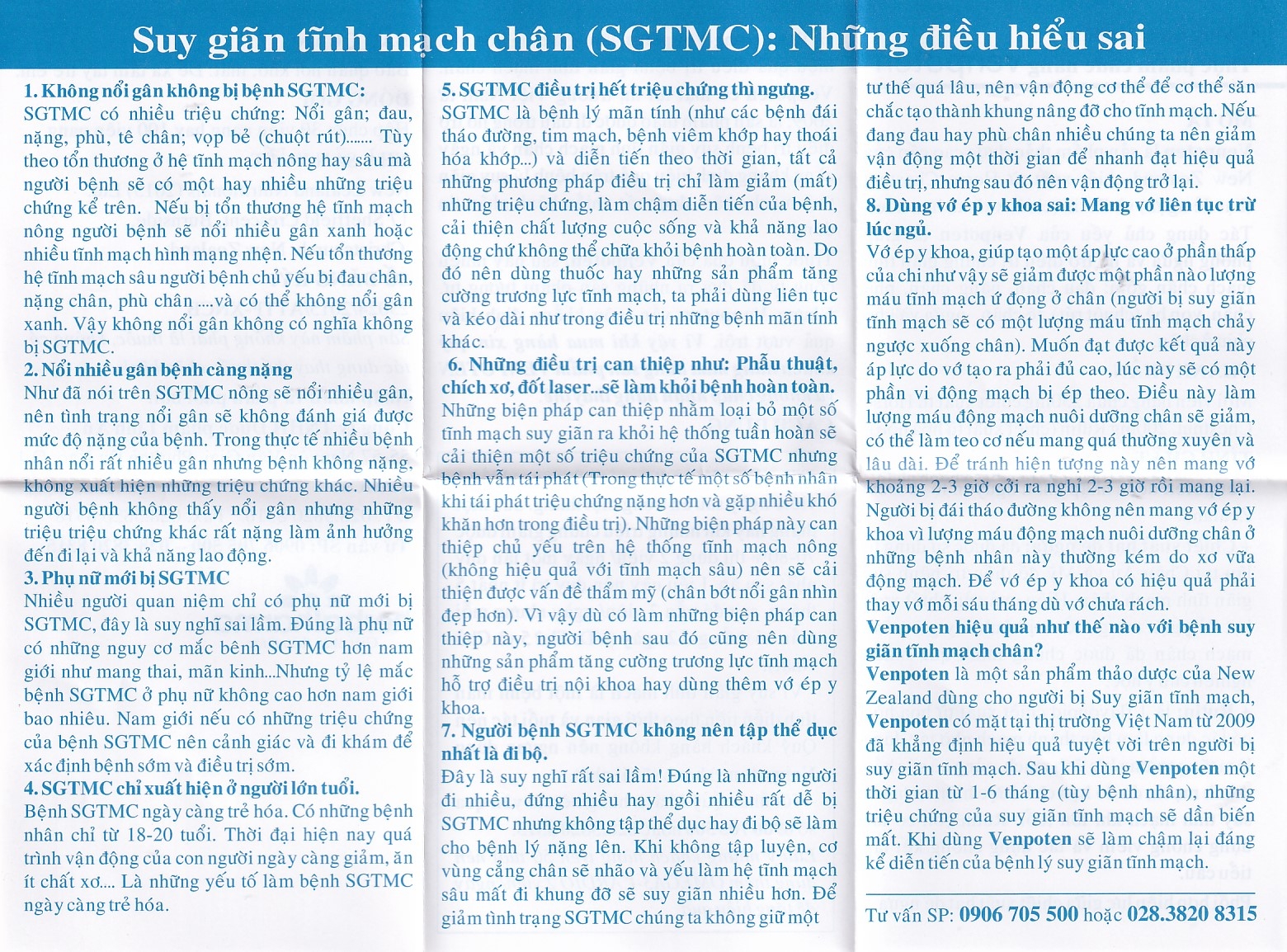 Viên hỗ trợ làm tăng trương lực tĩnh mạch Venpoten (30 viên)