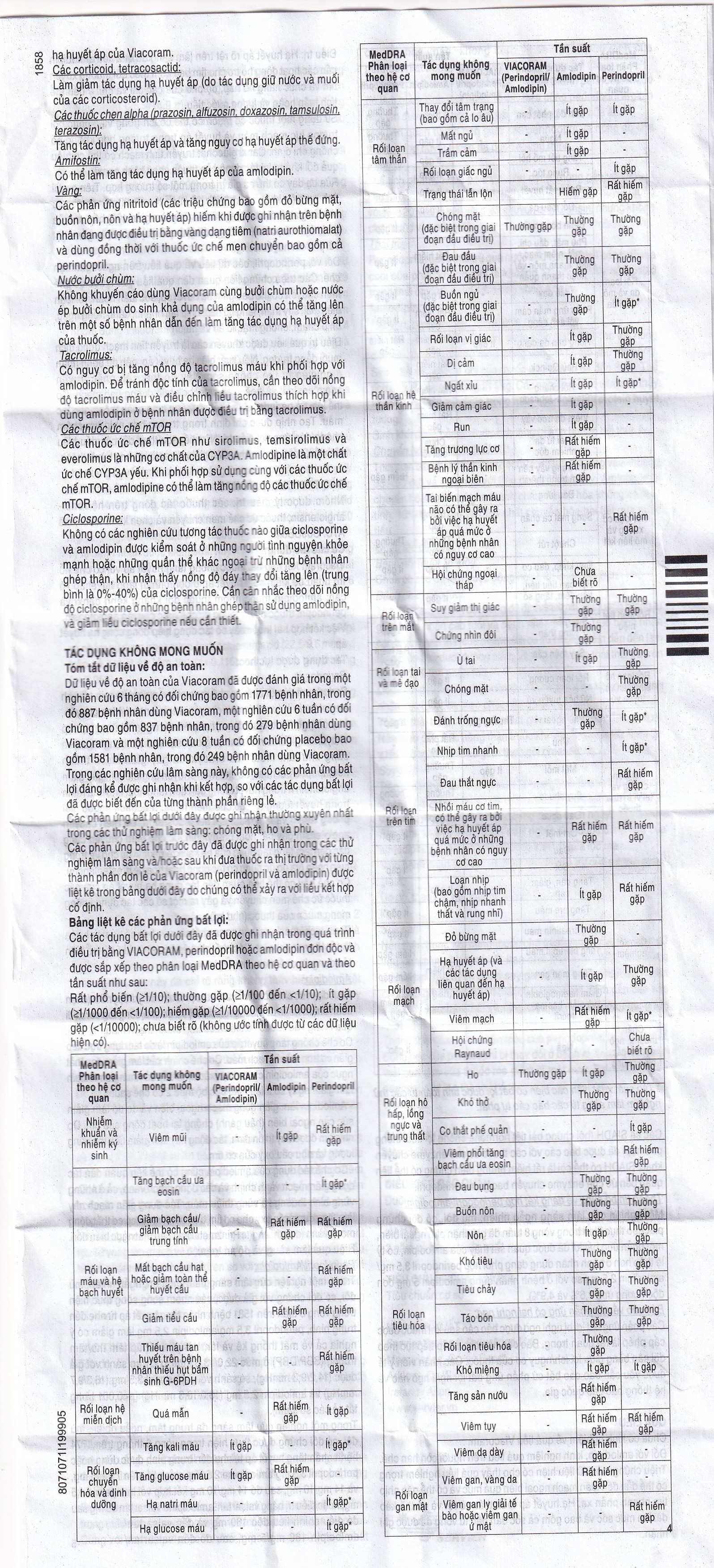 Thuốc Viacoram 3.5mg/2.5mg Servier điều trị tăng huyết áp vô căn (30 viên)
