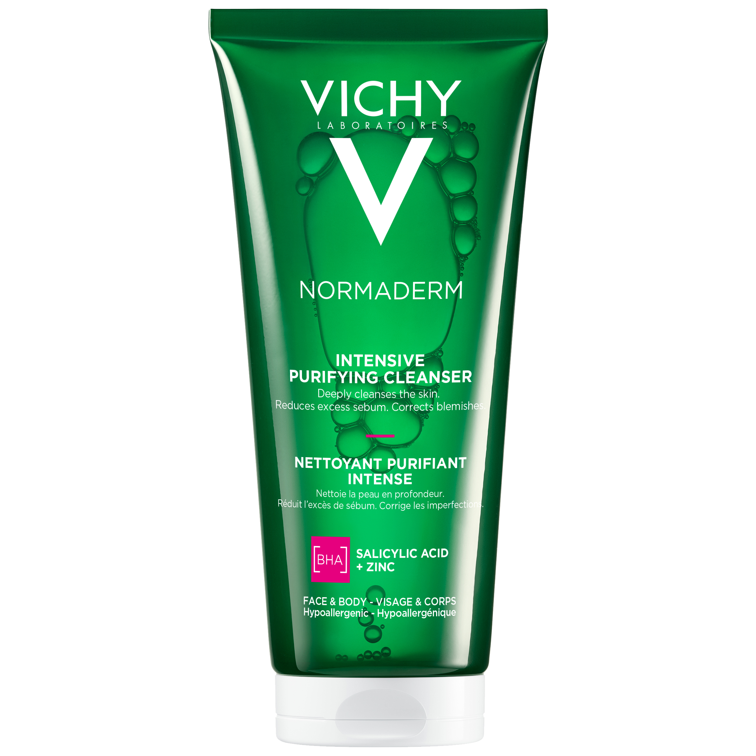 Sữa rửa mặt dạng gel giúp làm sạch sâu và giảm bã nhờn trên da Vichy Normaderm Phytosolution Intensive Purifying Gel (200ml)