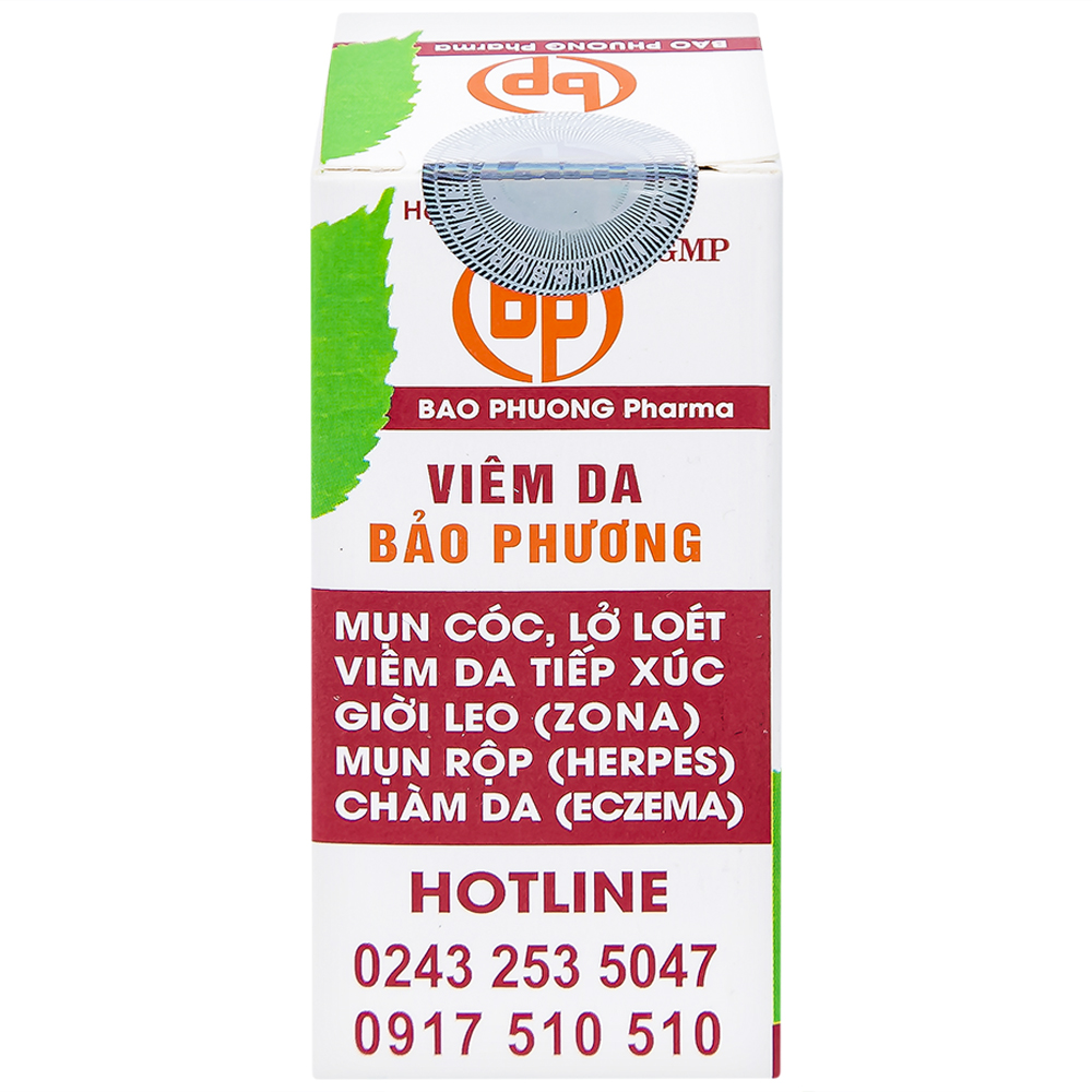 Thuốc Viêm Da Bảo Phương điều trị mụn cóc, lở loét viêm da tiếp xúc giời leo (8ml)