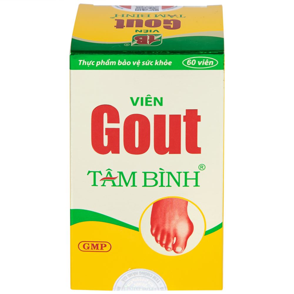 Viên hỗ trợ giảm triệu chứng đau do gút Gout Tâm Bình (60 viên)