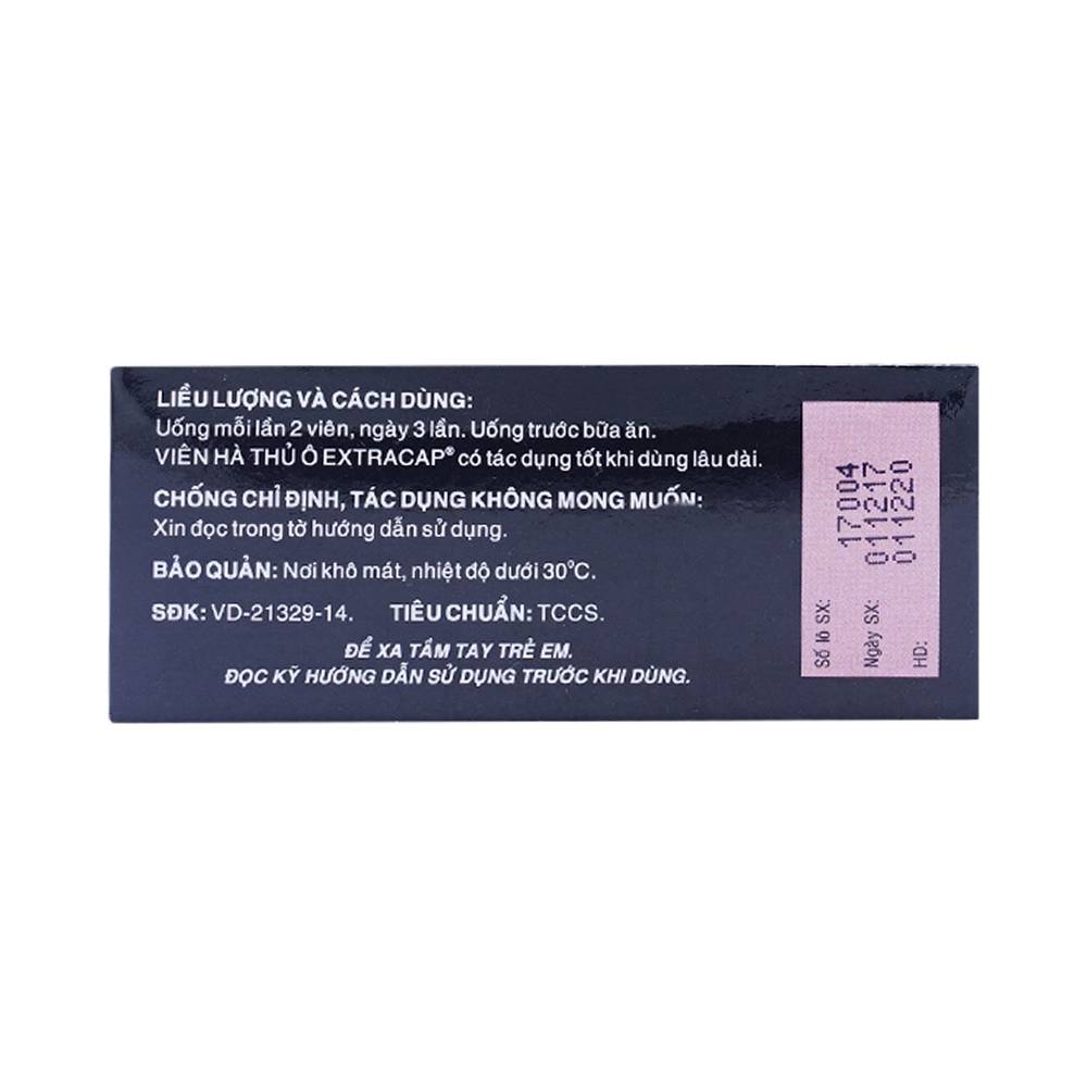 Viên Hà Thủ Ô Extracap OPC điều trị nam giới tinh tủy kém, thần kinh suy nhược (5 vỉ x 10 viên)
