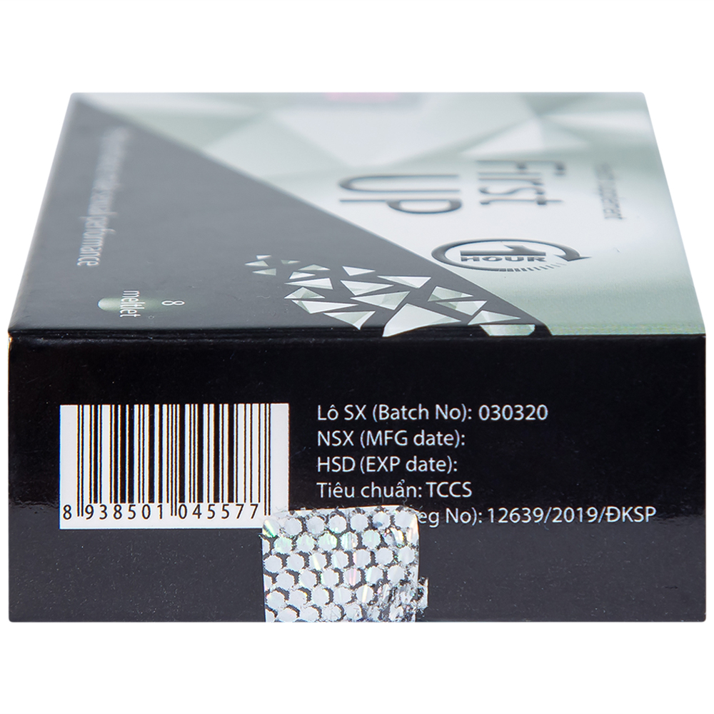 Viên ngậm hỗ trợ tăng cường sinh lực cho nam giới First Up 1 Hour (2 vỉ x 4 viên)