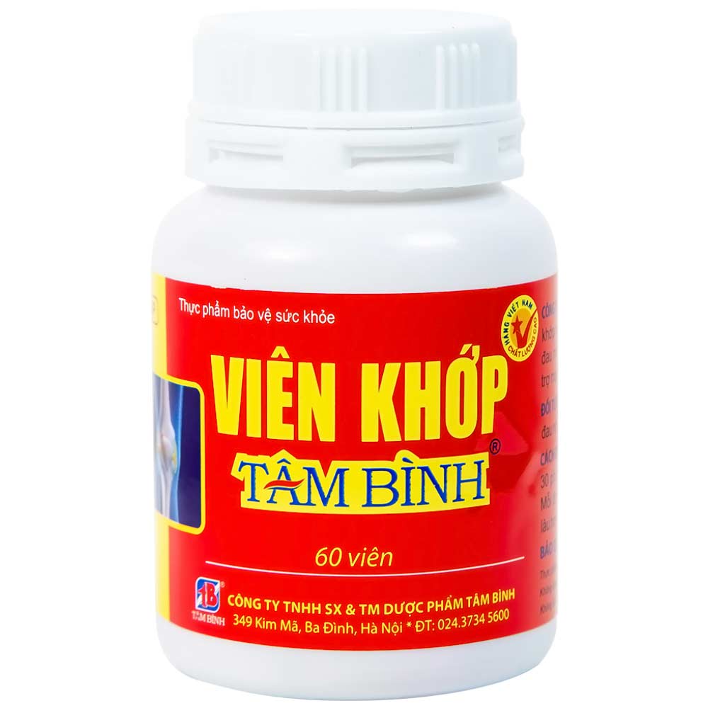 Viên uống giảm thoái hóa khớp viêm khớp Tâm Bình (60 viên)