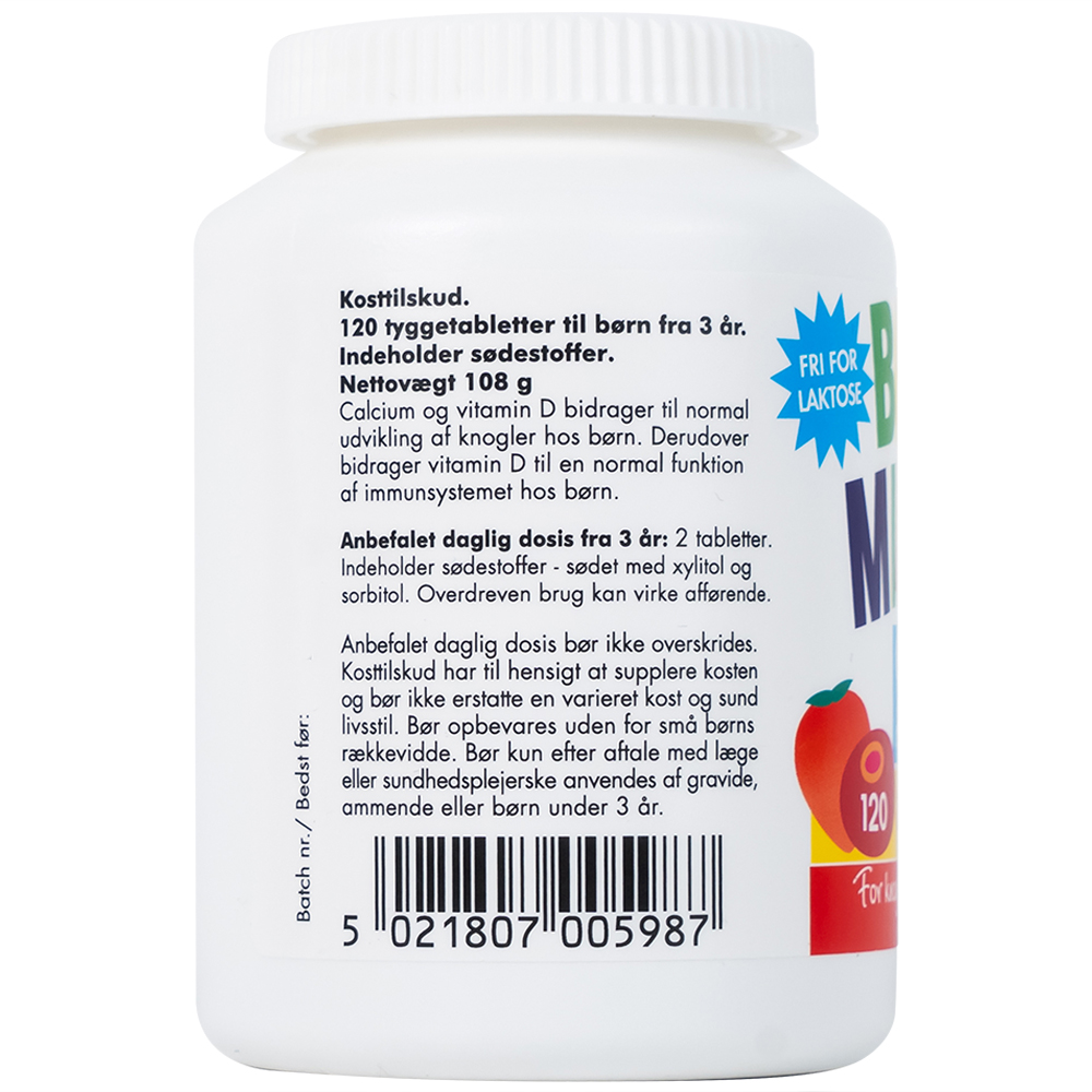 Viên nhai giúp tăng chiều cao, giảm nguy cơ còi xương cho trẻ em Borne Mineral New Nordic (120 viên)