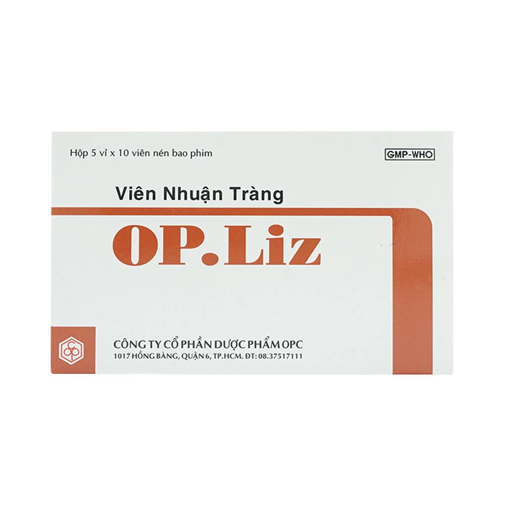 Viên nhuận tràng OP.Liz OPC nhuận tràng, điều trị táo bón (5 vỉ x 10 viên)