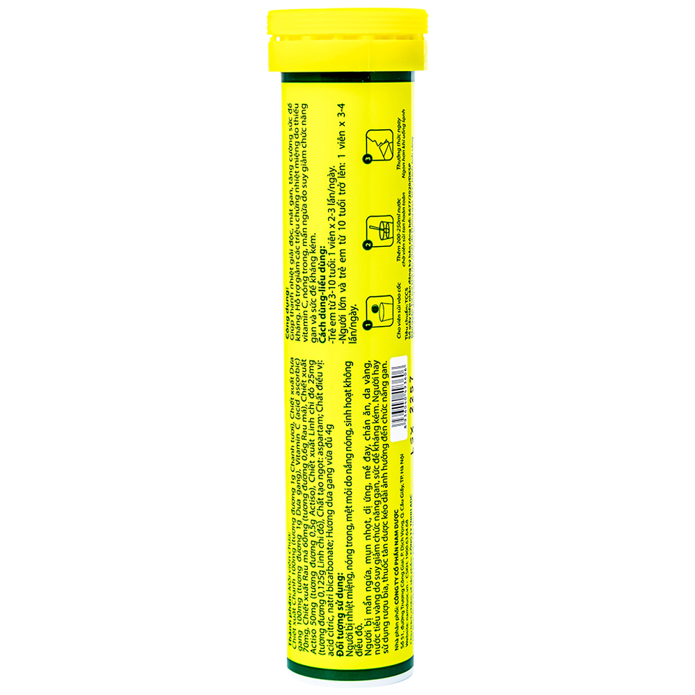 Viên sủi hỗ trợ giải độc mát gan Livecool (16 viên)