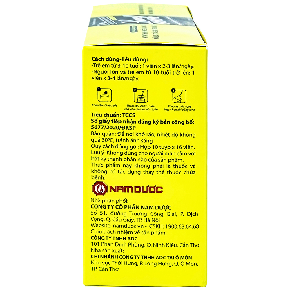 Viên sủi hỗ trợ giải độc mát gan Livecool (16 viên)