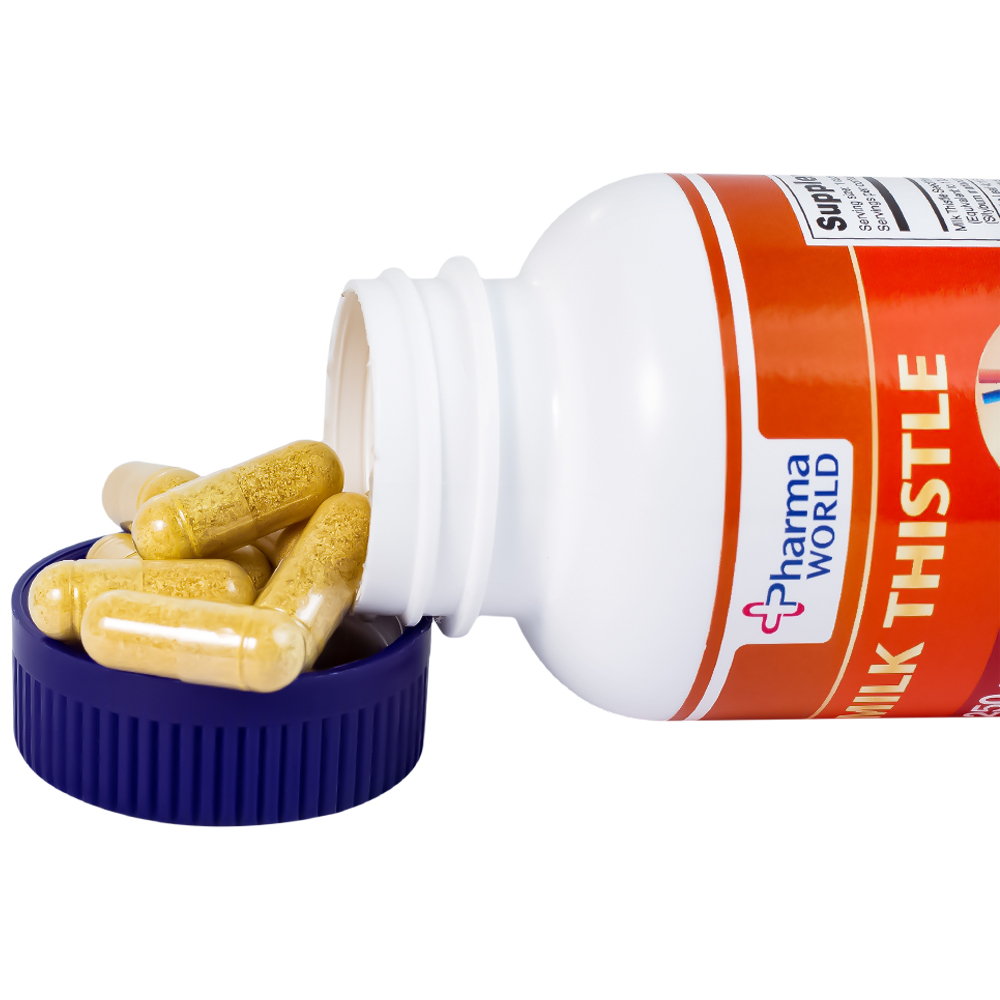 Viên uống hỗ trợ giải độc gan, giúp bảo vệ gan Milk Thistle Pharma World (60 viên)