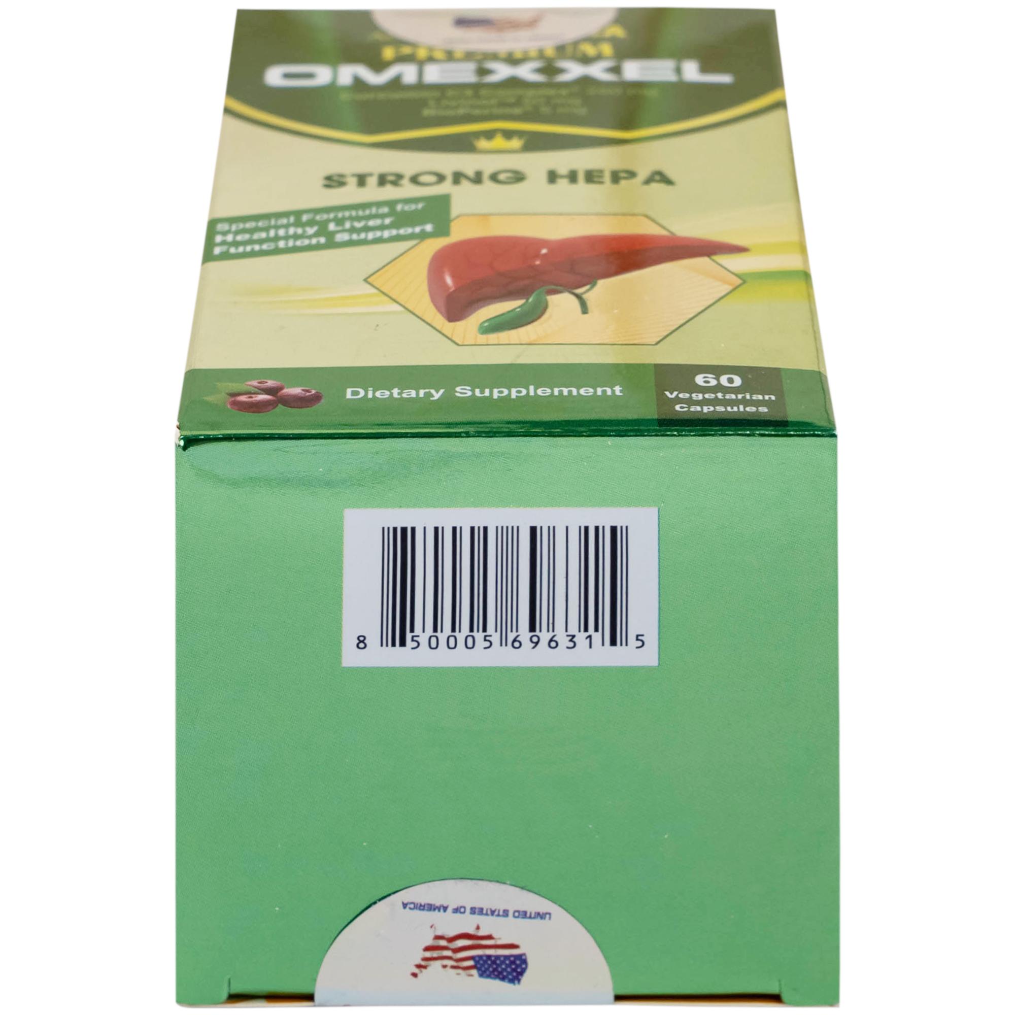 Viên uống hỗ trợ bảo vệ gan khỏe mạnh Premium Omexxel Strong Hepa (60 viên)