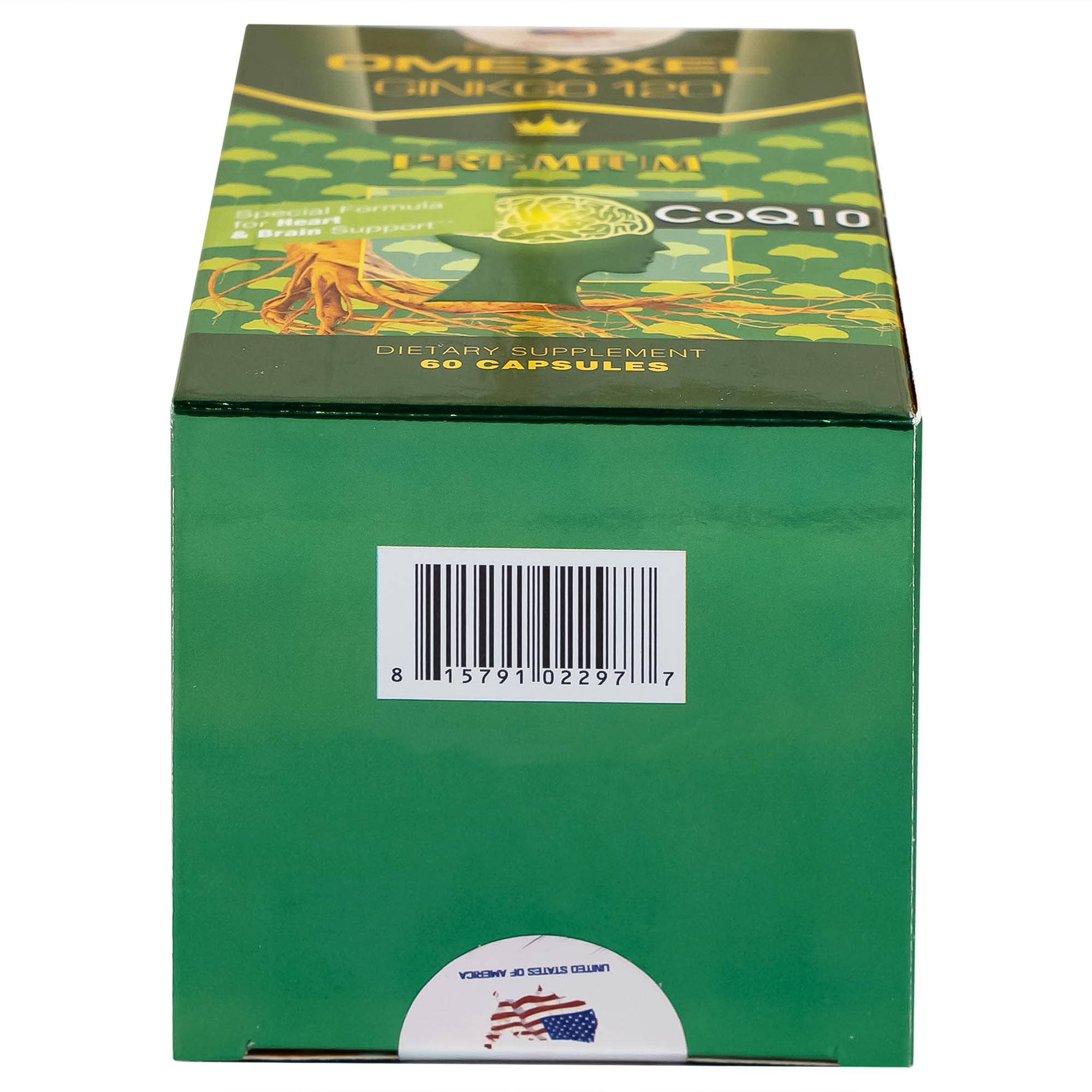 Viên uống hỗ trợ tốt cho não và tim mạch Omexxel Ginkgo 120 Premium (60 viên)