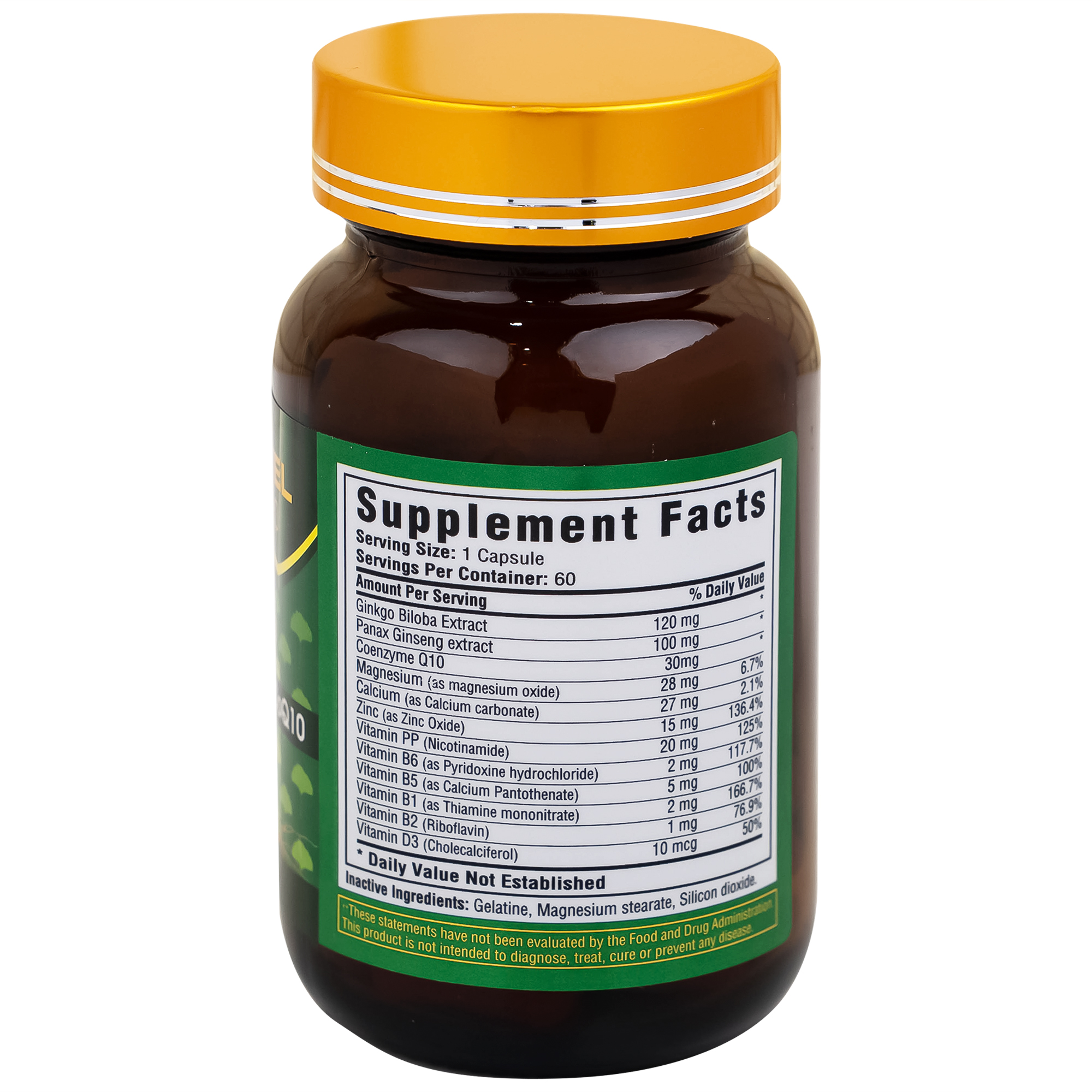 Viên uống hỗ trợ tốt cho não và tim mạch Omexxel Ginkgo 120 Premium (60 viên)