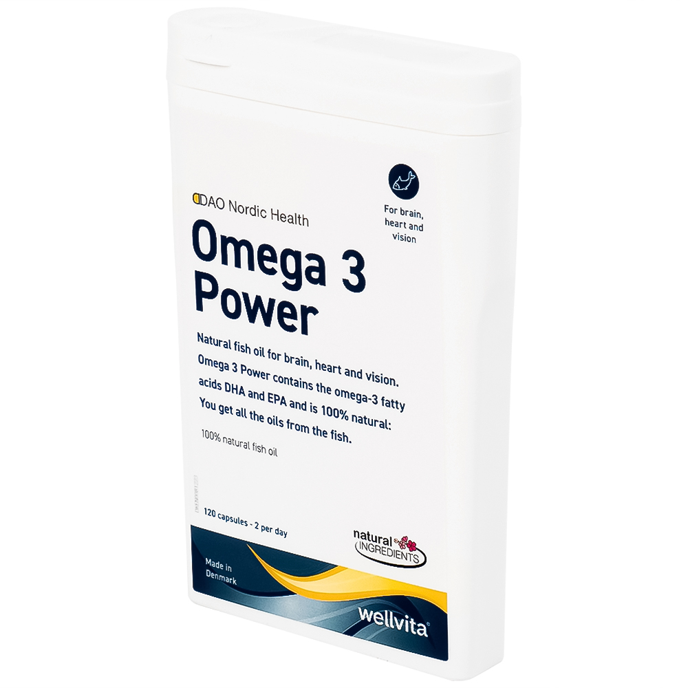 Viên uống hỗ trợ sức khoẻ tim mạch, giảm mỡ máu, tốt cho não và thị lực Omega 3 Power DAO Nordic Health (120 viên)