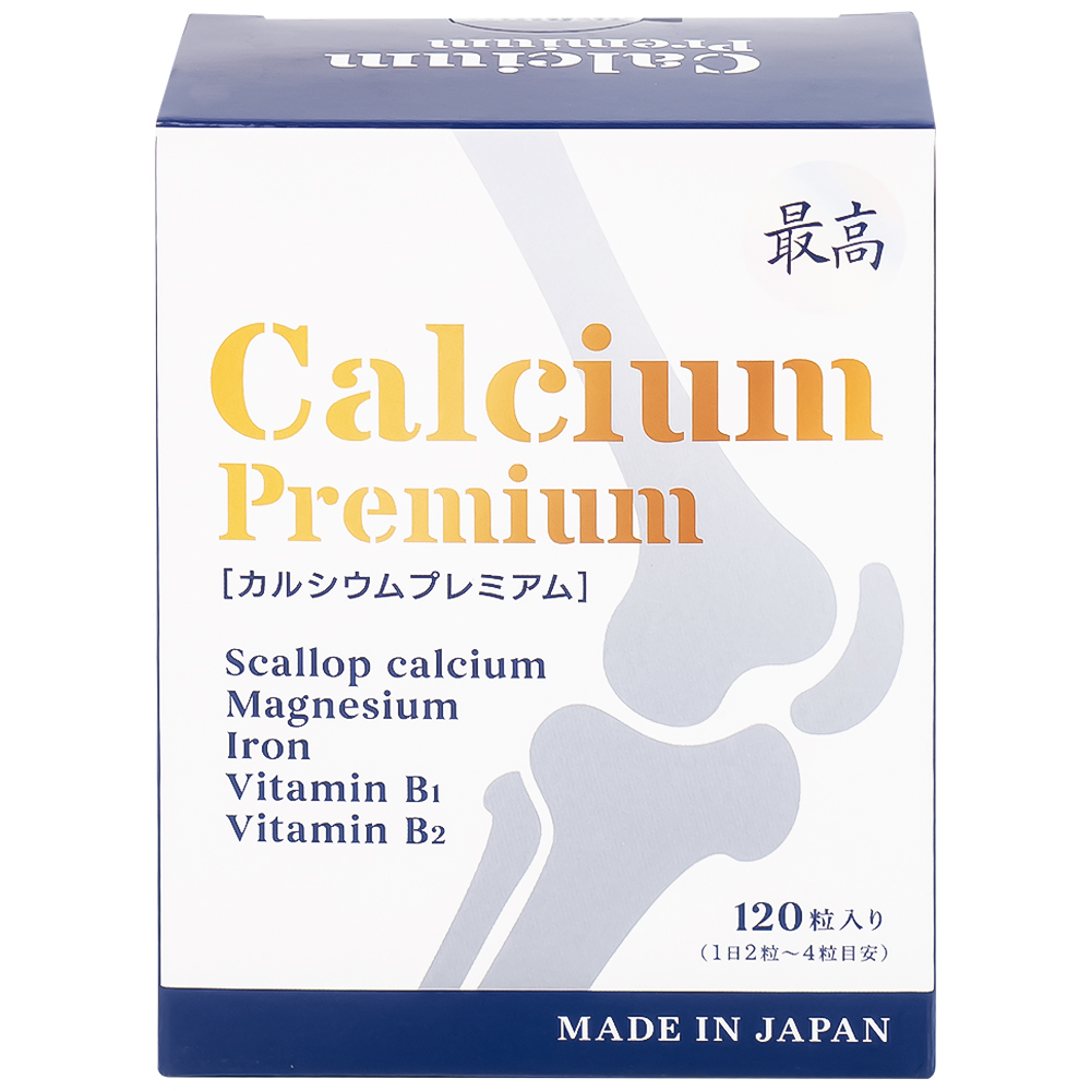 Viên bổ sung canxi, khoáng chất giảm nguy cơ loãng xương Calcium Premium JpanWell (120 viên)