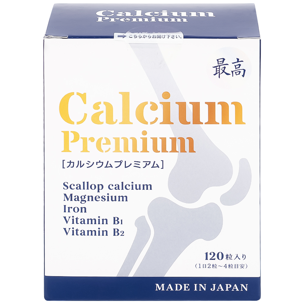 Viên bổ sung canxi, khoáng chất giảm nguy cơ loãng xương Calcium Premium JpanWell (120 viên)
