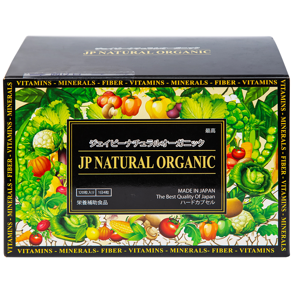 Viên uống bổ sung chất xơ, hỗ trợ hệ tiêu hóa JP Natural Organic Jpanwell (120 viên)