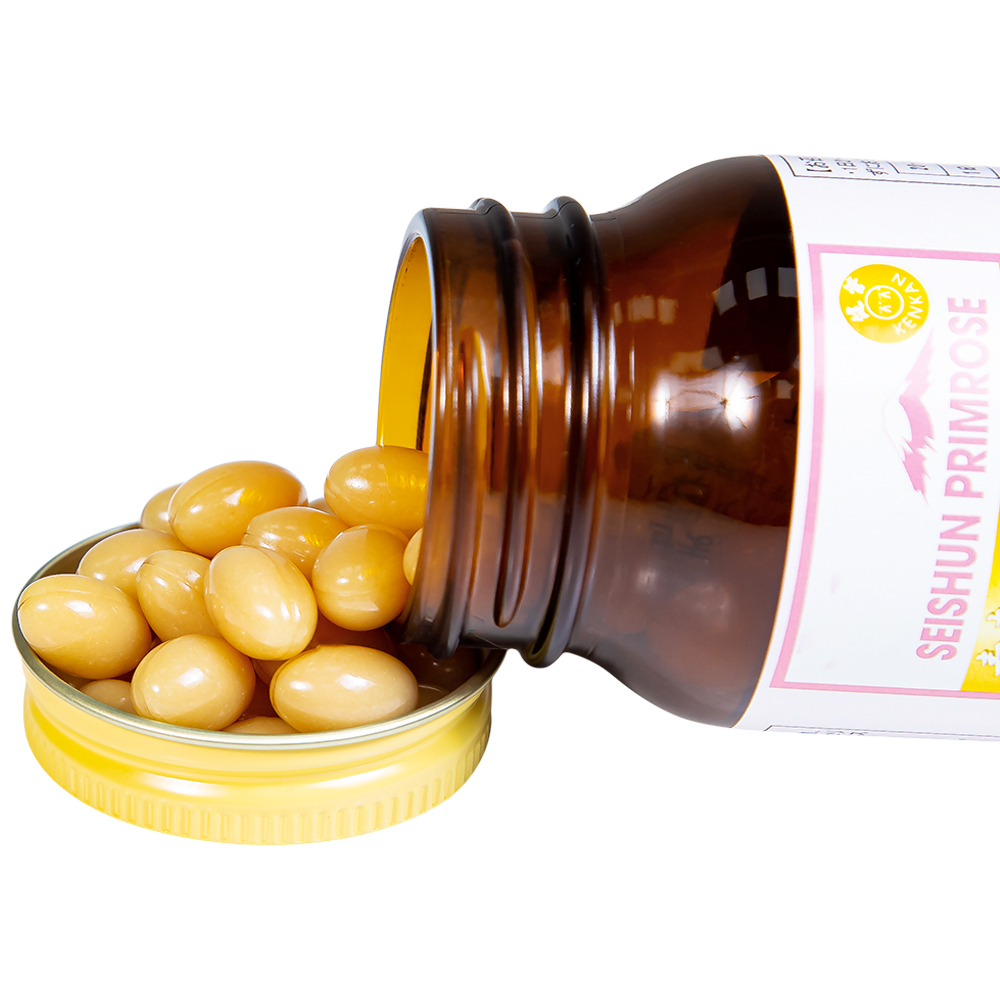 Viên uống cải thiện các triệu chứng của phụ nữ tiền mãn kinh, bổ sung dầu hoa anh thảo Seishun Primrose Kenkan (60 viên)