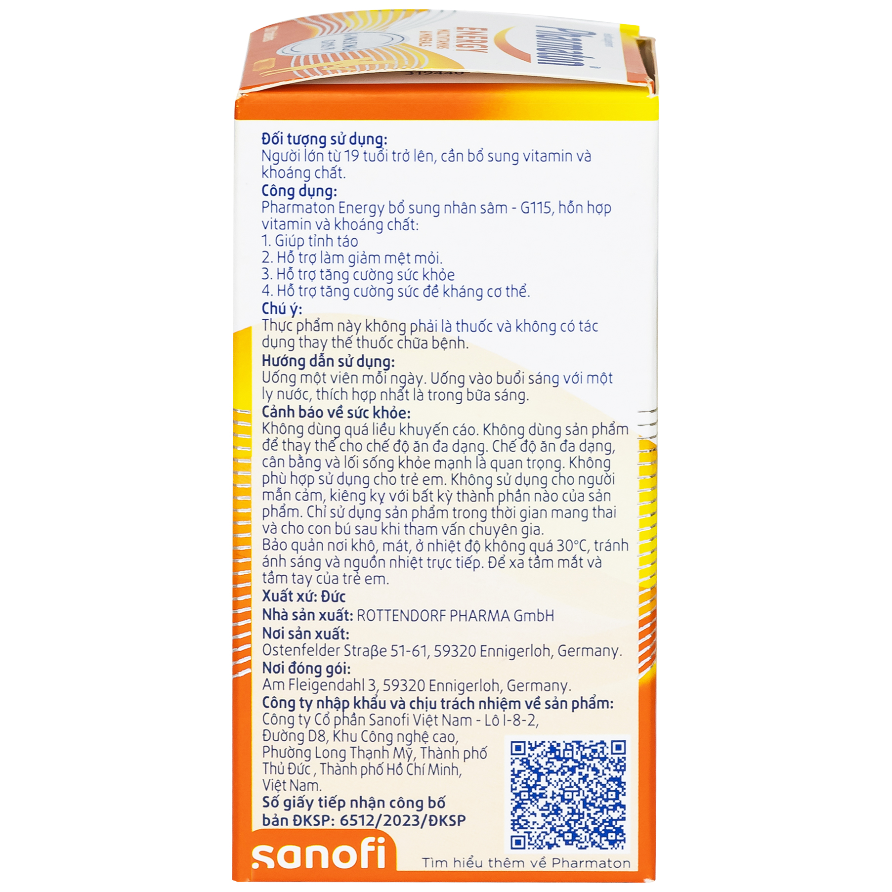 Viên uống Pharmaton Energy hỗn hợp vitamin và khoáng chất giúp tỉnh táo, hỗ trợ giảm mệt mỏi (30 viên)
