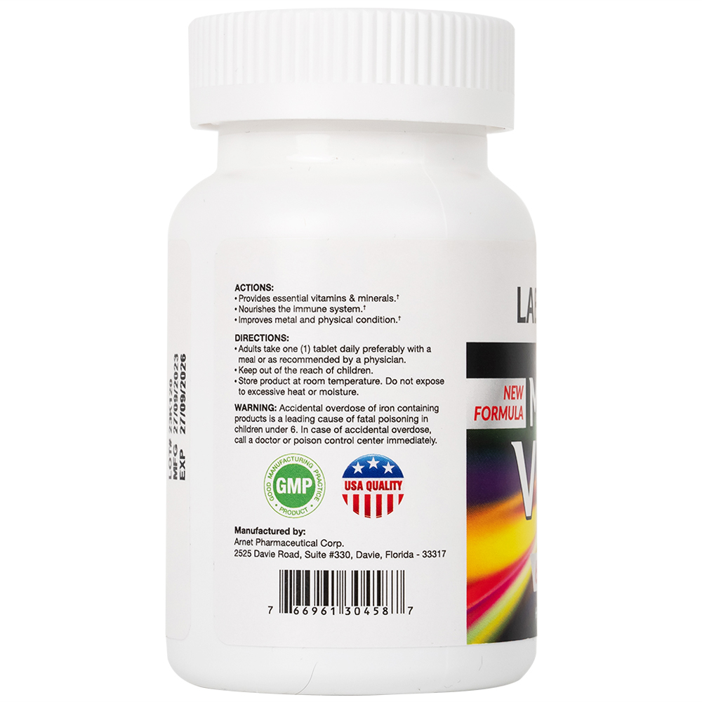 Viên uống bổ sung vitamin và khoáng chất cho cơ thể Multi Vitas Lab Well (60 viên)