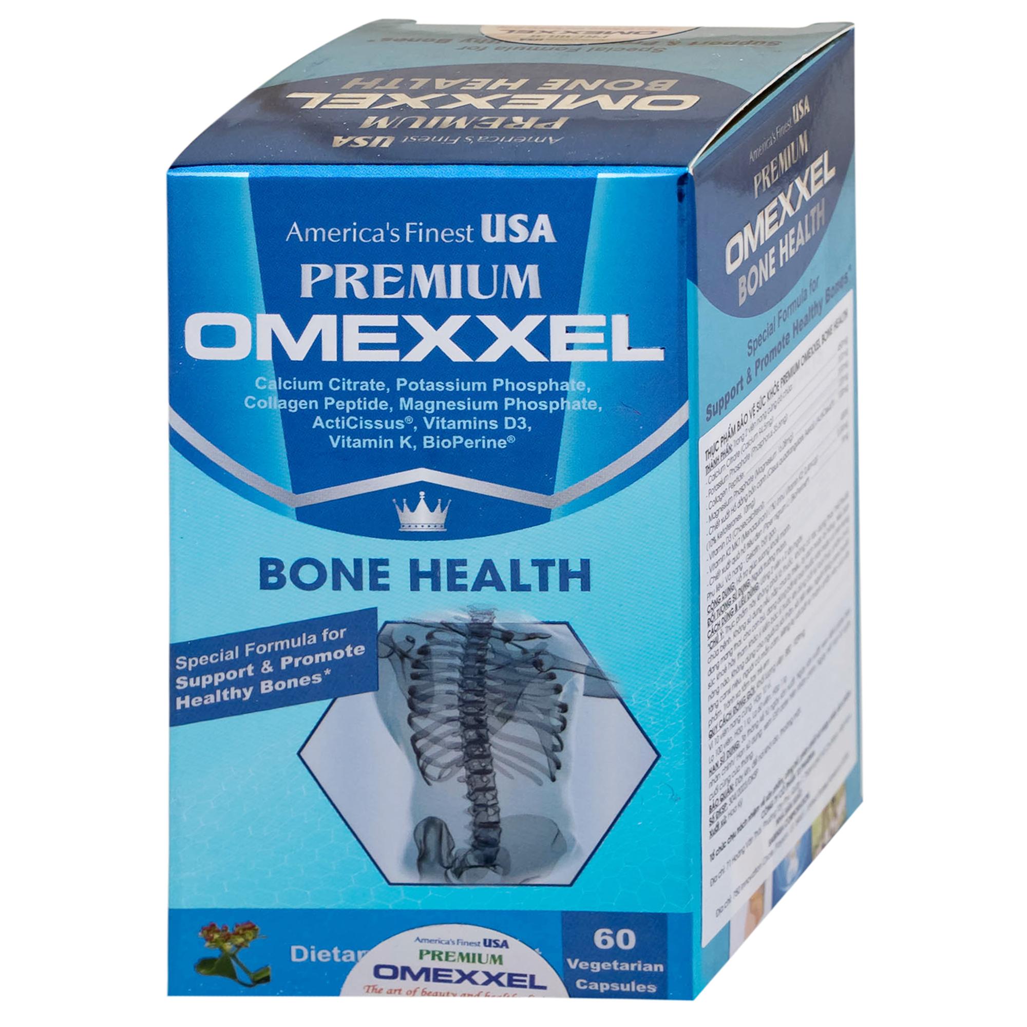 Viên uống hỗ trợ xương khỏe mạnh Premium Omexxel Bone Health (60 viên)