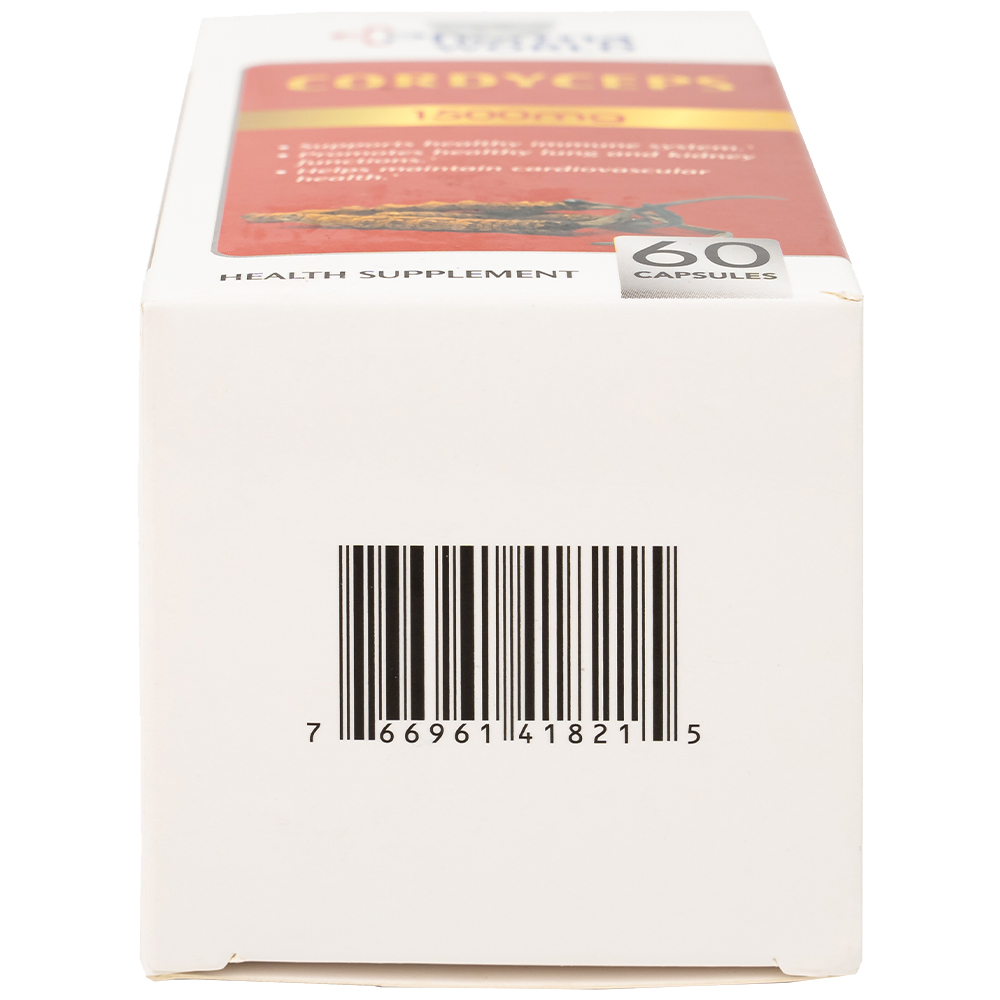Viên uống Đông Trùng Hạ Thảo giúp tăng cường sức khỏe Cordyceps 1500mg Pharma World (60 viên)