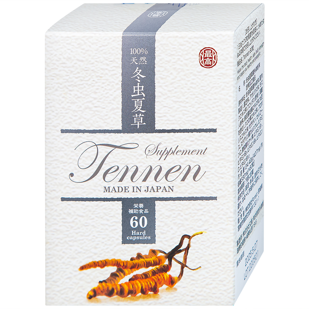Viên uống Đông Trùng Hạ Thảo hỗ trợ tăng cường sức khỏe, hạn chế lão hóa Tennen Jpanwell (6 vỉ x 10 viên)